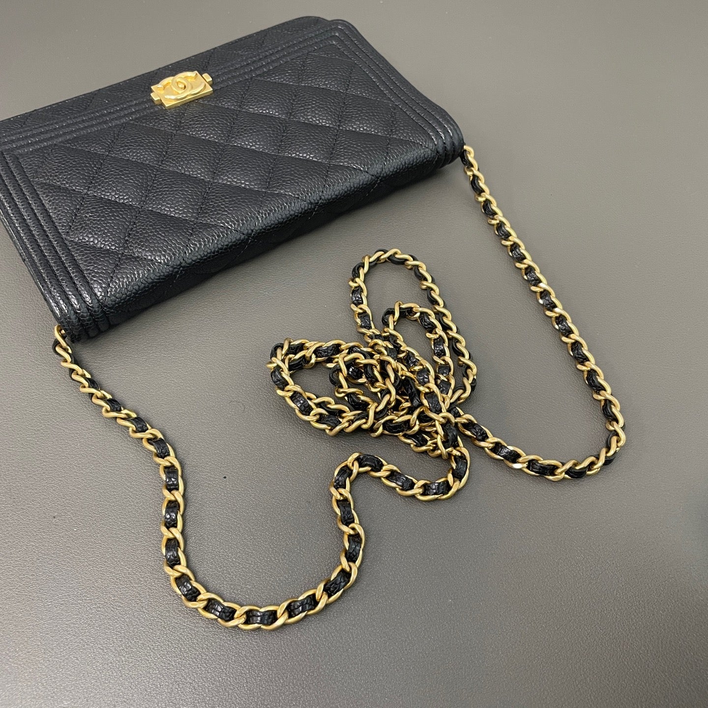 Chanel - Boy WOC - Leather - Black - (mini)
