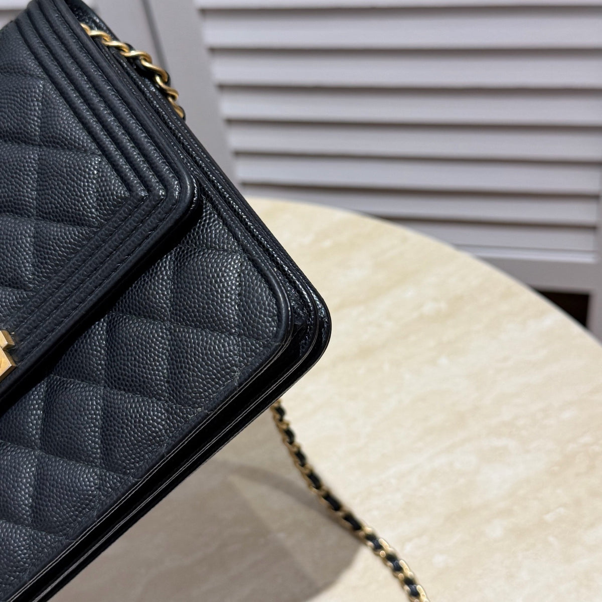 Chanel - Boy WOC - Leather - Black - (small)