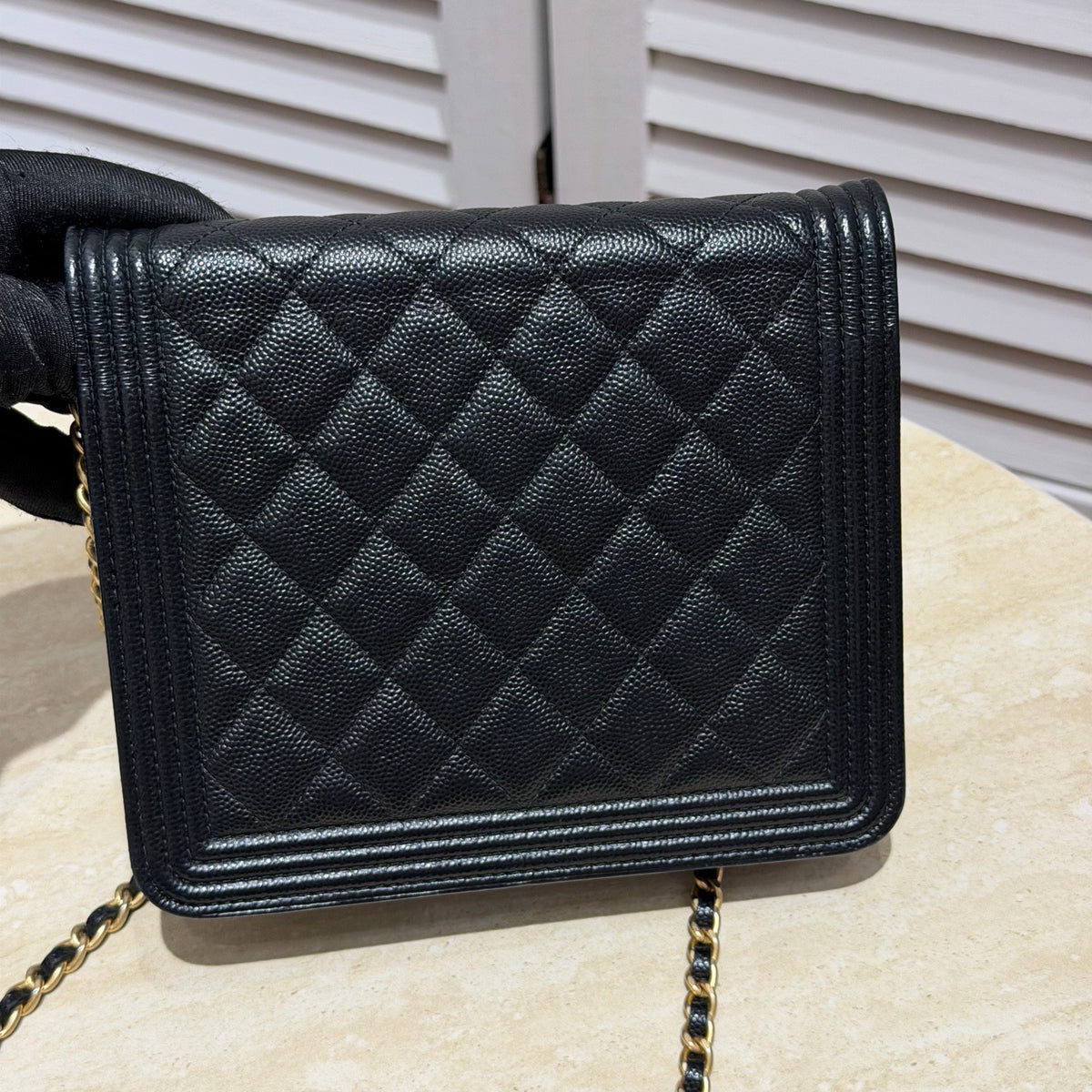 Chanel - Boy WOC - Leather - Black - (small)