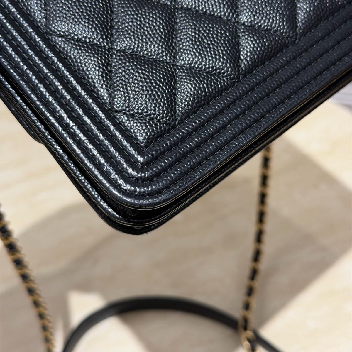 Chanel - Boy WOC - Leather - Black - (small)