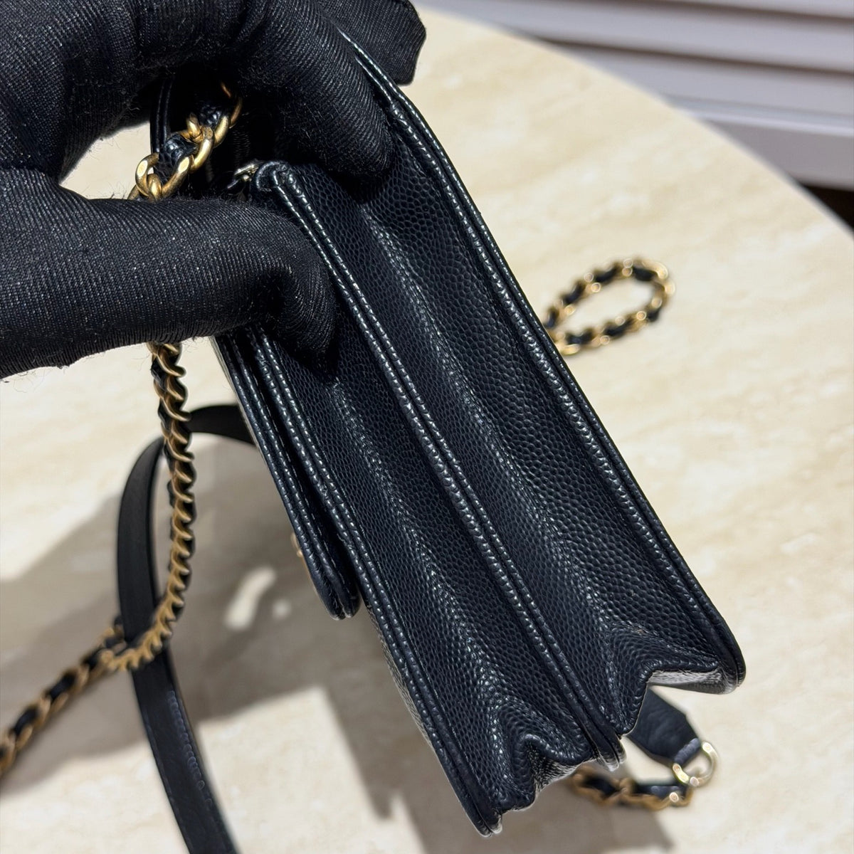 Chanel - Boy WOC - Leather - Black - (small)