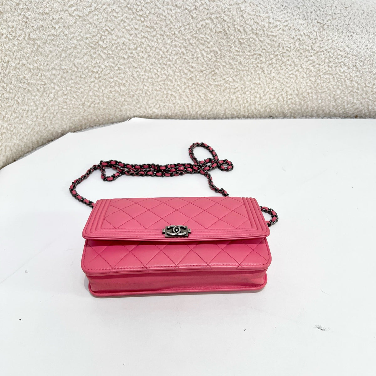 Chanel - Boy WOC - Leather - Pink - (small)