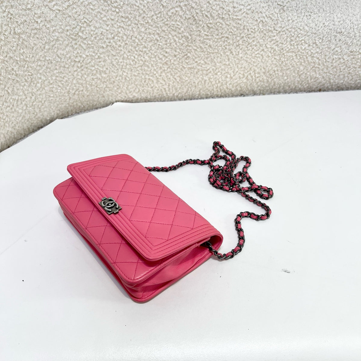 Chanel - Boy WOC - Leather - Pink - (small)
