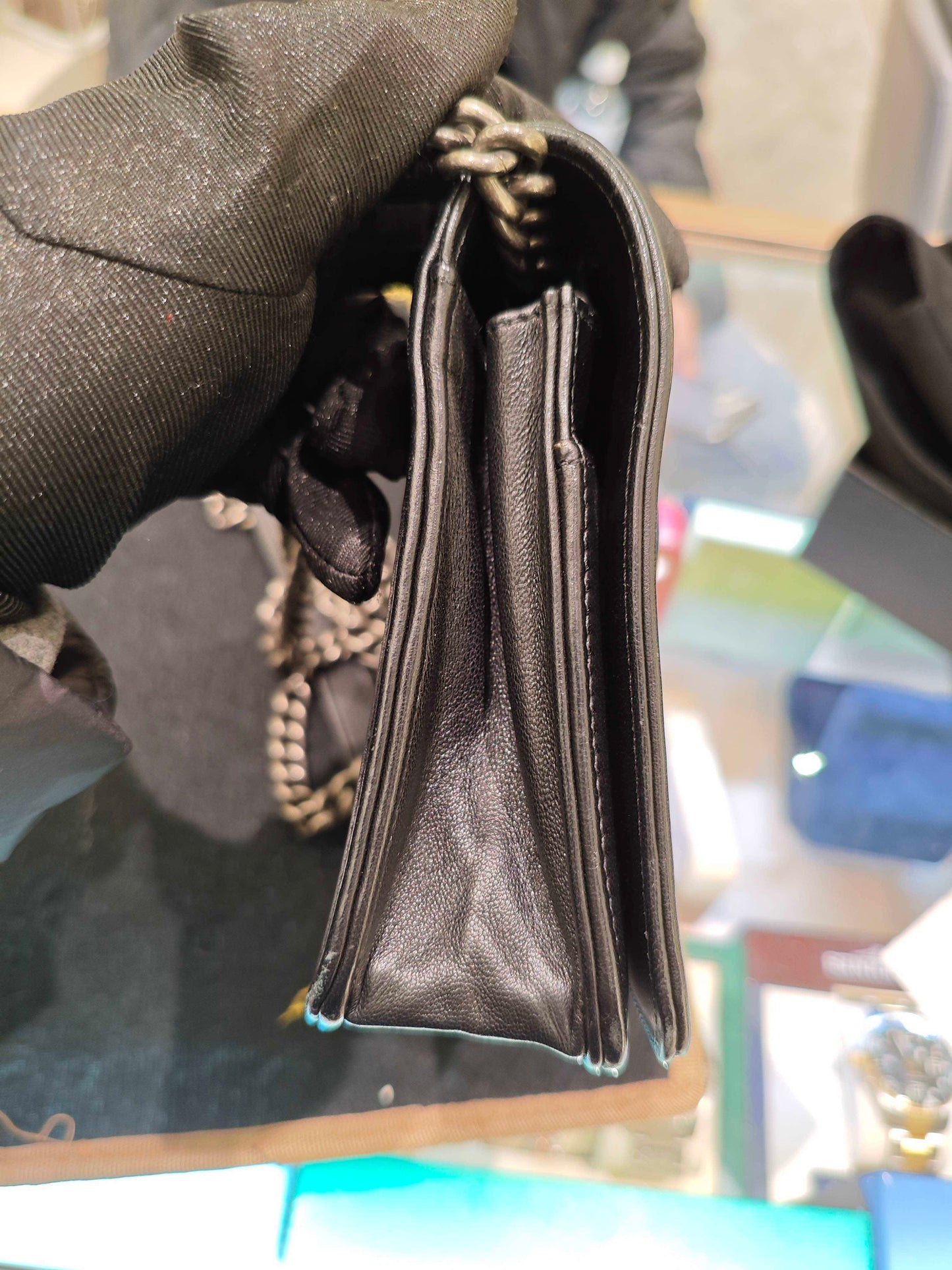 Chanel - Boy WOC (Wallet on Chain) - Lambskin leather - Black - (Mini)