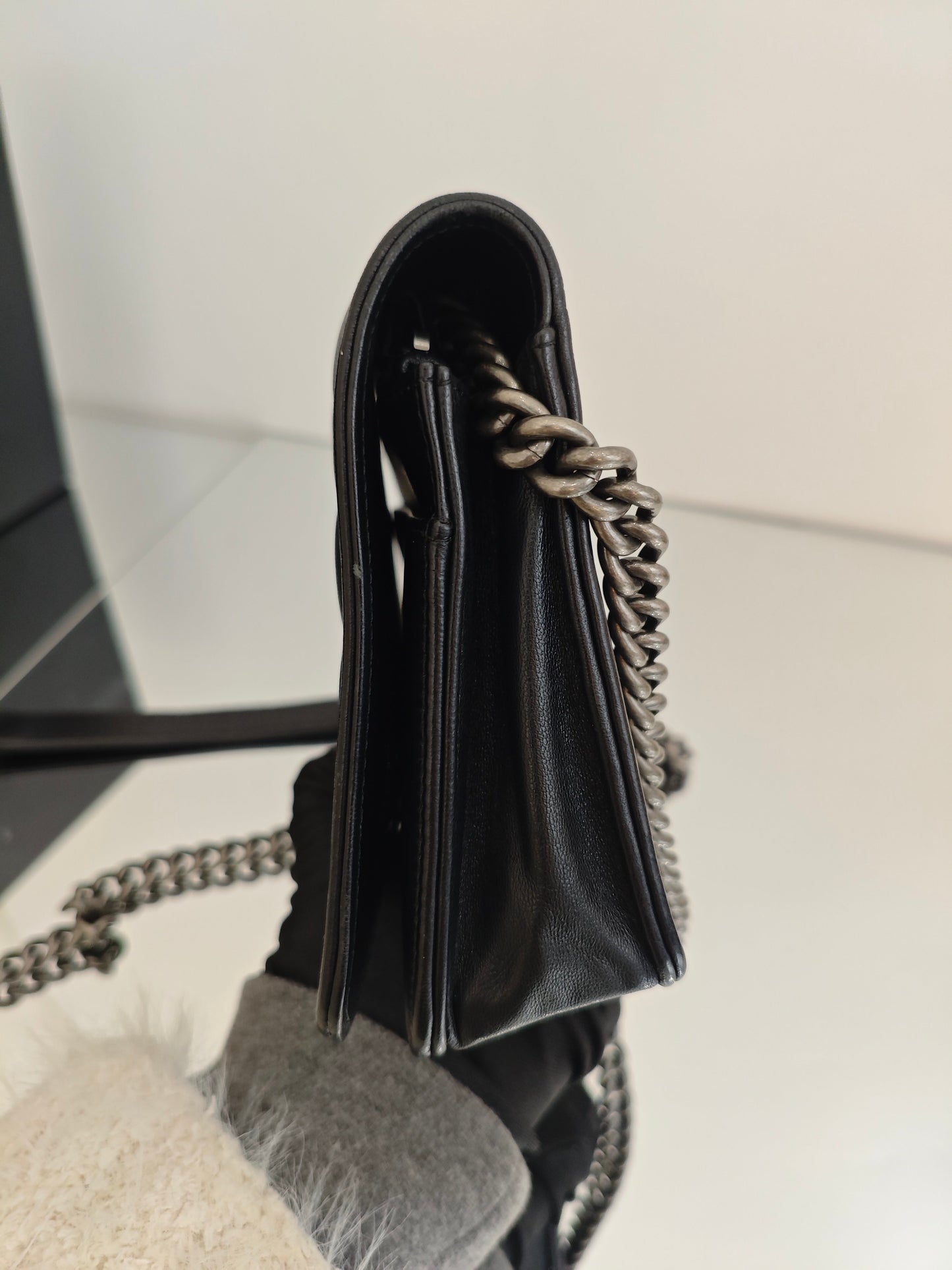 Chanel - Boy WOC (Wallet on Chain) - Lambskin leather - Black - (Mini)