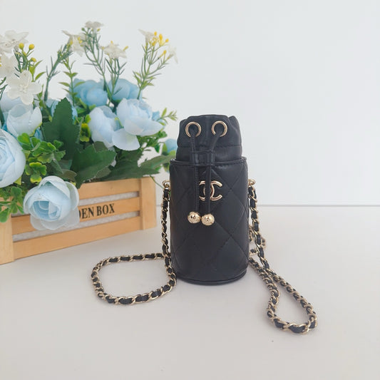 Chanel - Bucket Bag - Leather - Black - (mini)