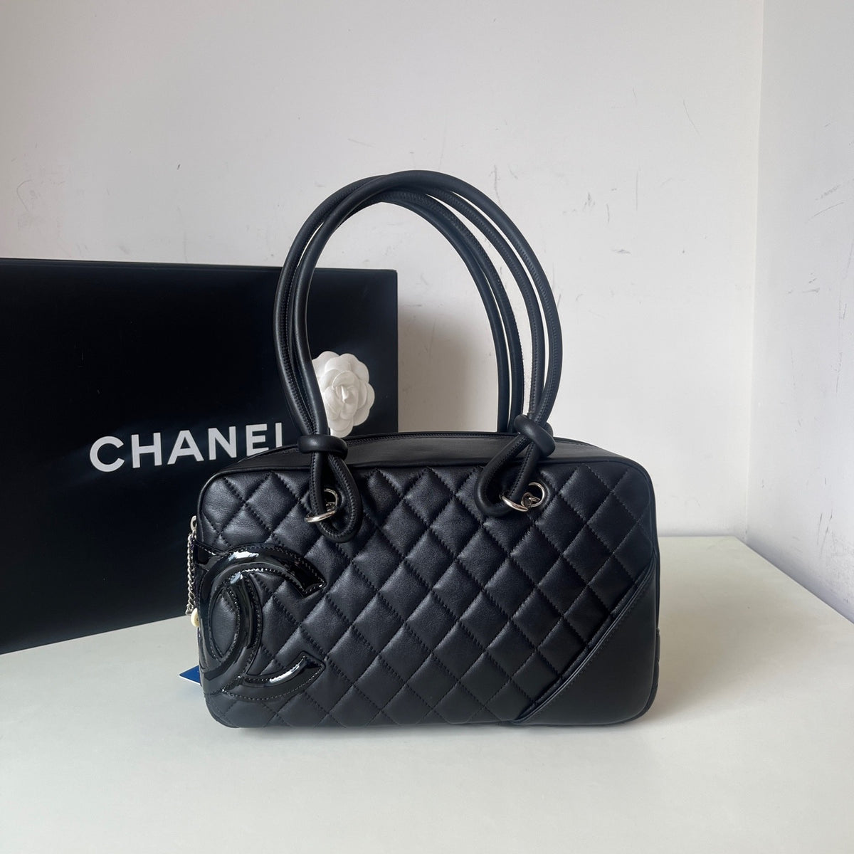 Chanel - Cambon - Patent leather - Black - (small)