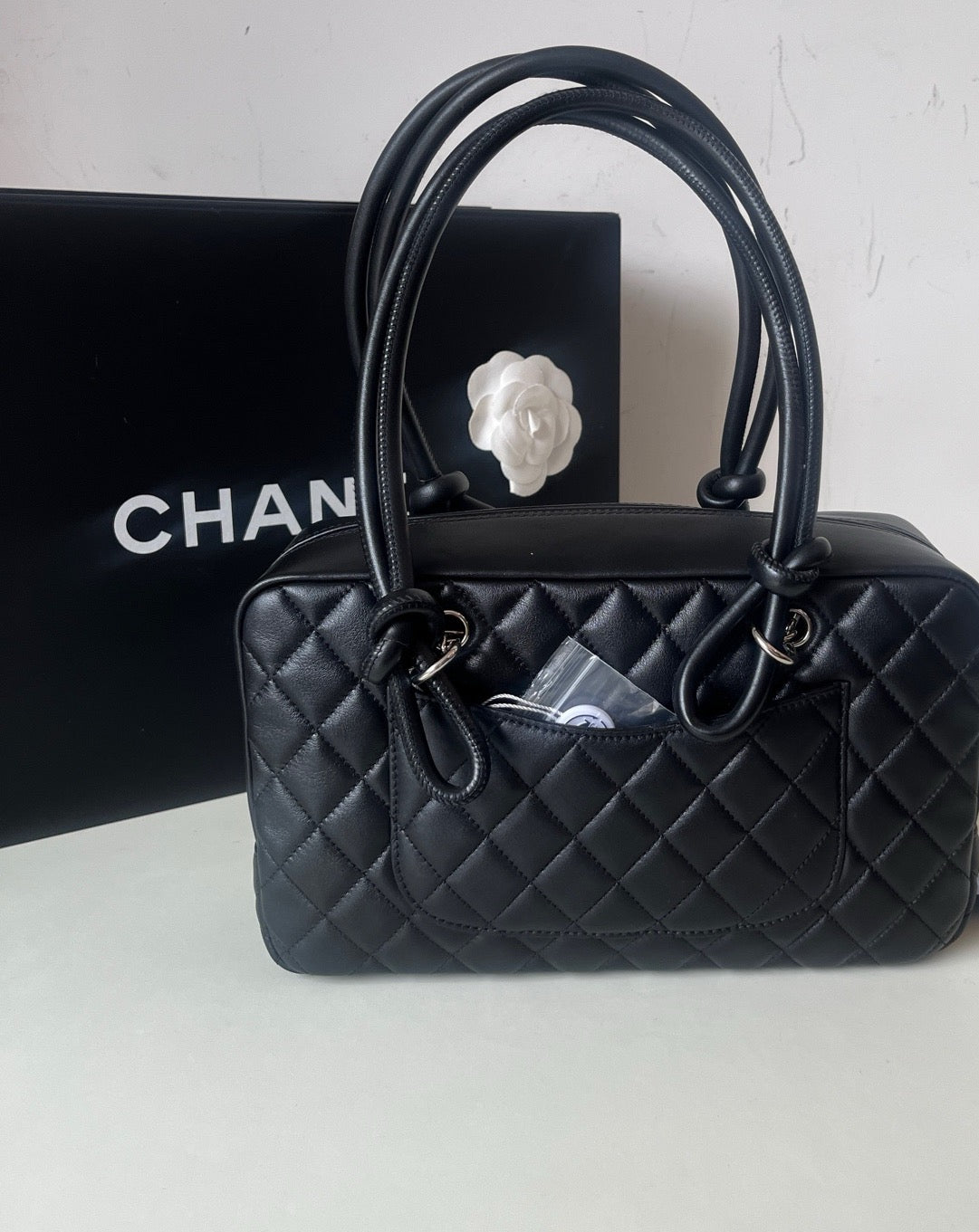 Chanel - Cambon - Patent leather - Black - (small)