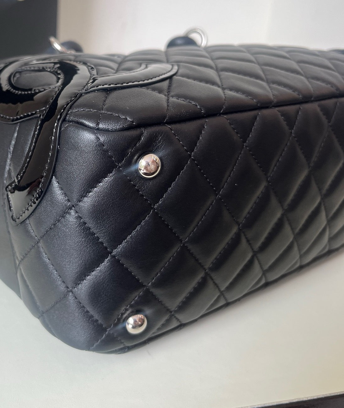Chanel - Cambon - Patent leather - Black - (small)