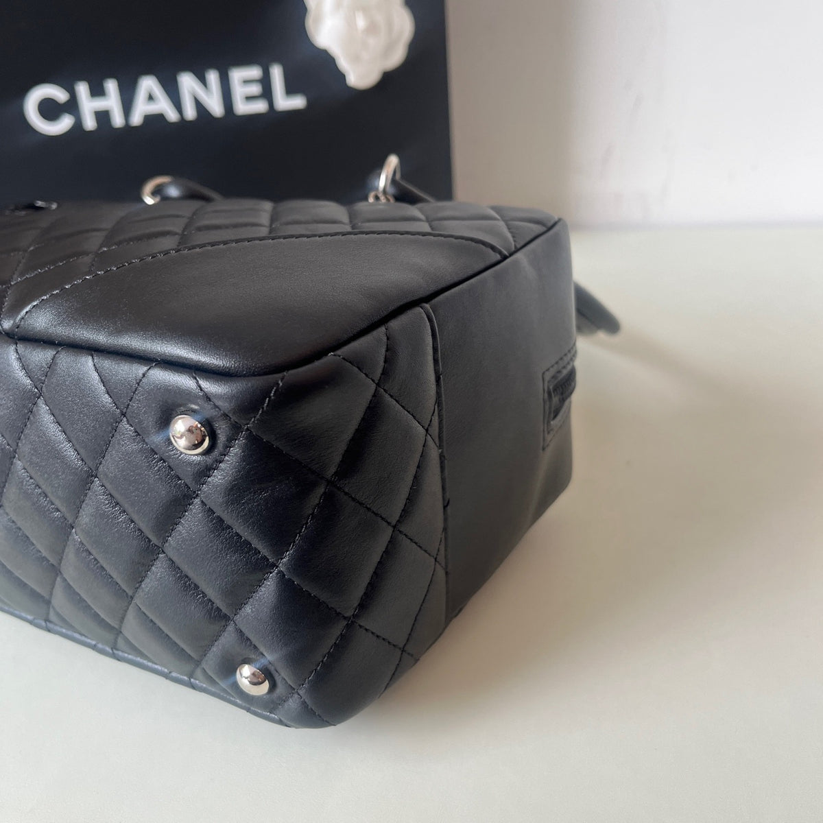 Chanel - Cambon - Patent leather - Black - (small)