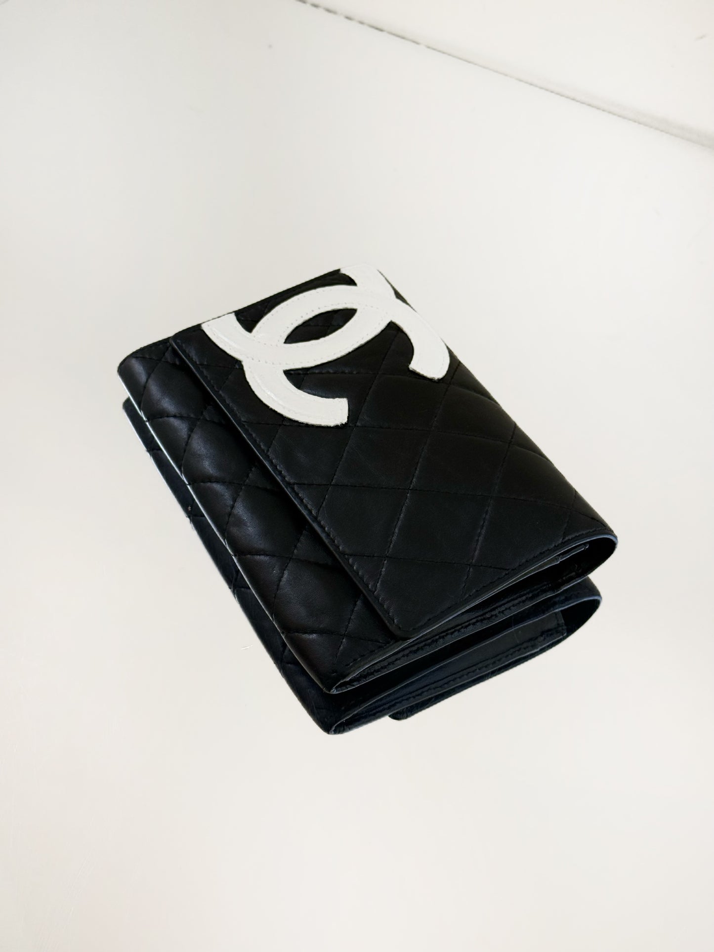 Chanel - Cambon Short Wallet - Leather - Black - (small)