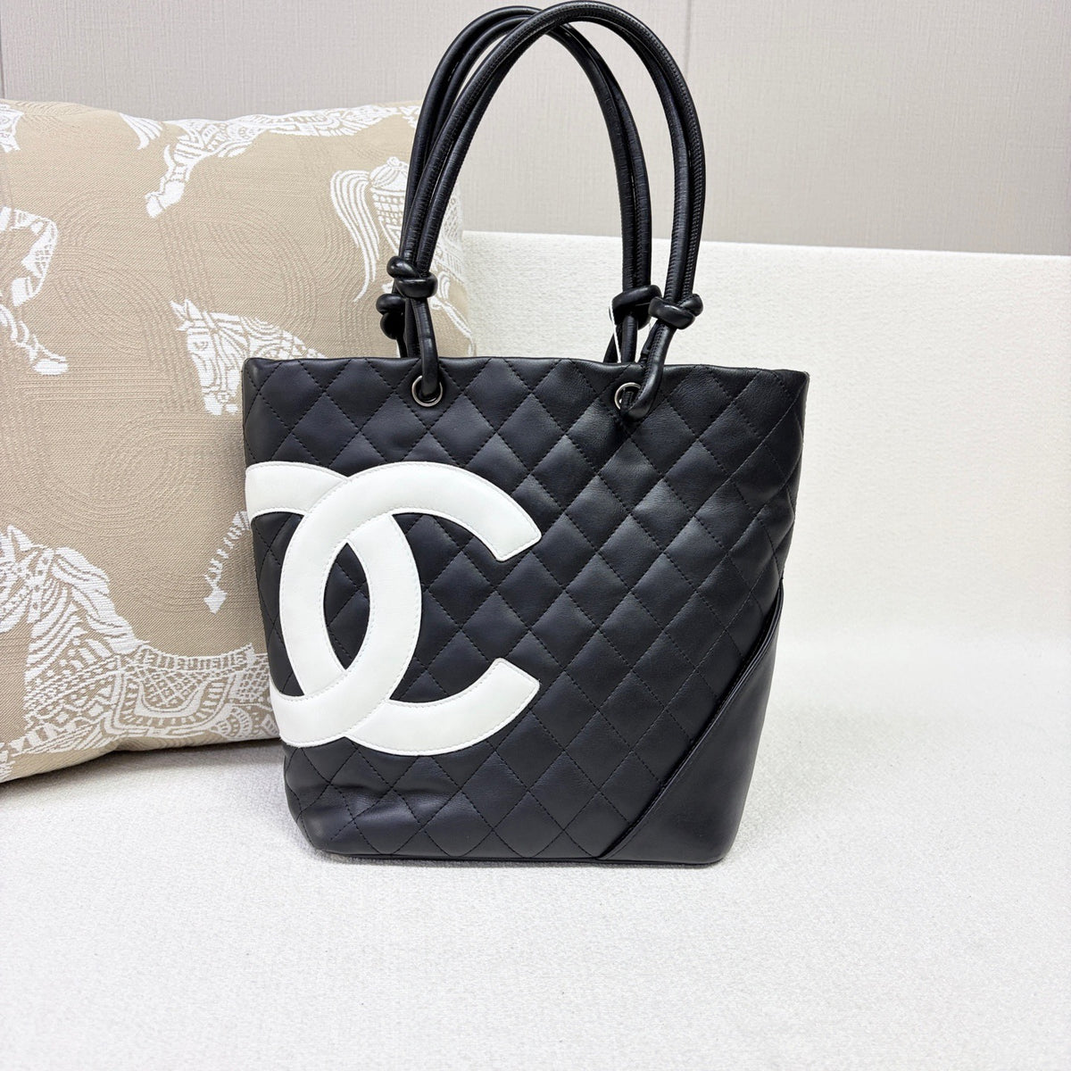 Chanel - Cambon Tote Bag - Leather - Multicolour - (Small)