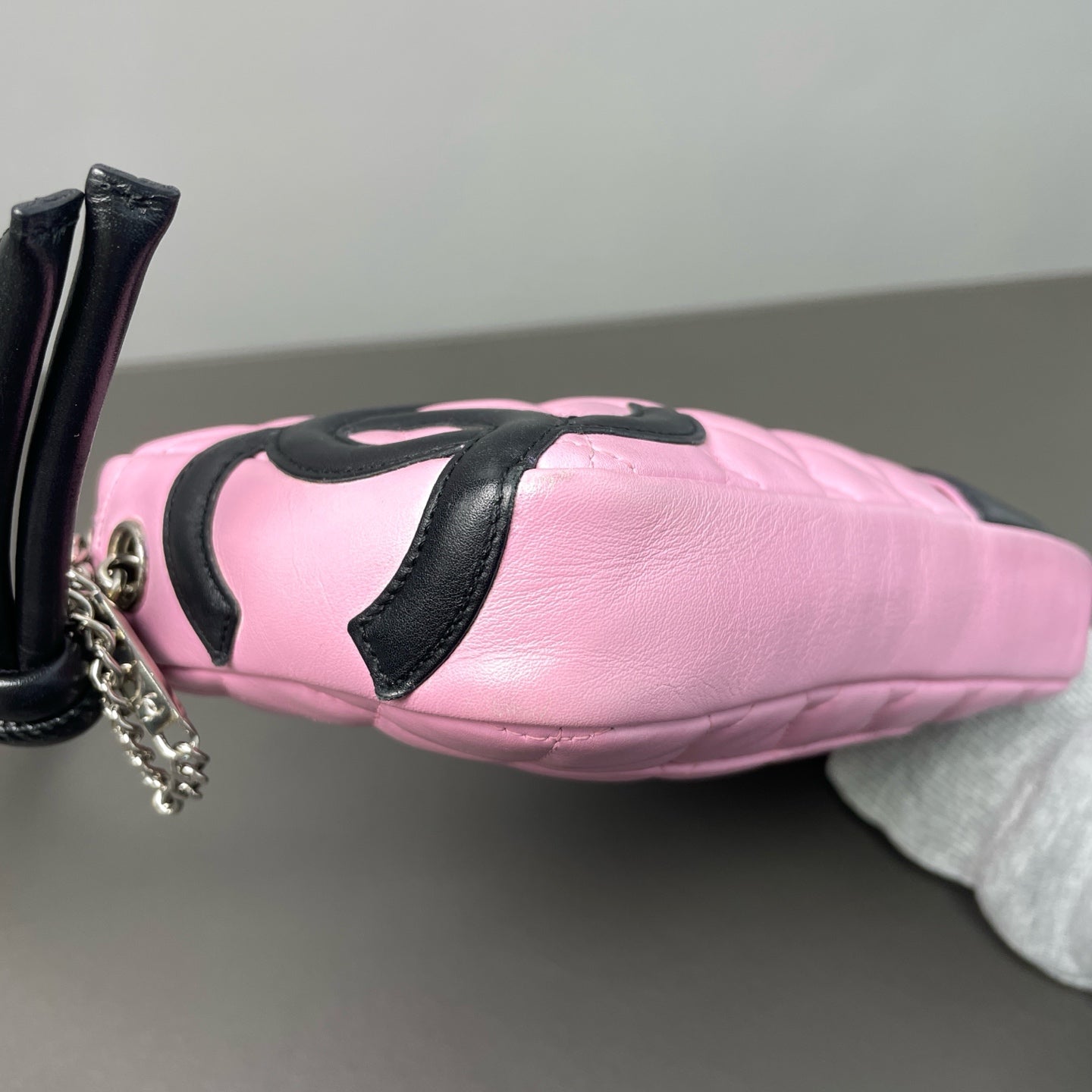 Chanel - Cambon Underarm Bag - Leather - Pink - (small)