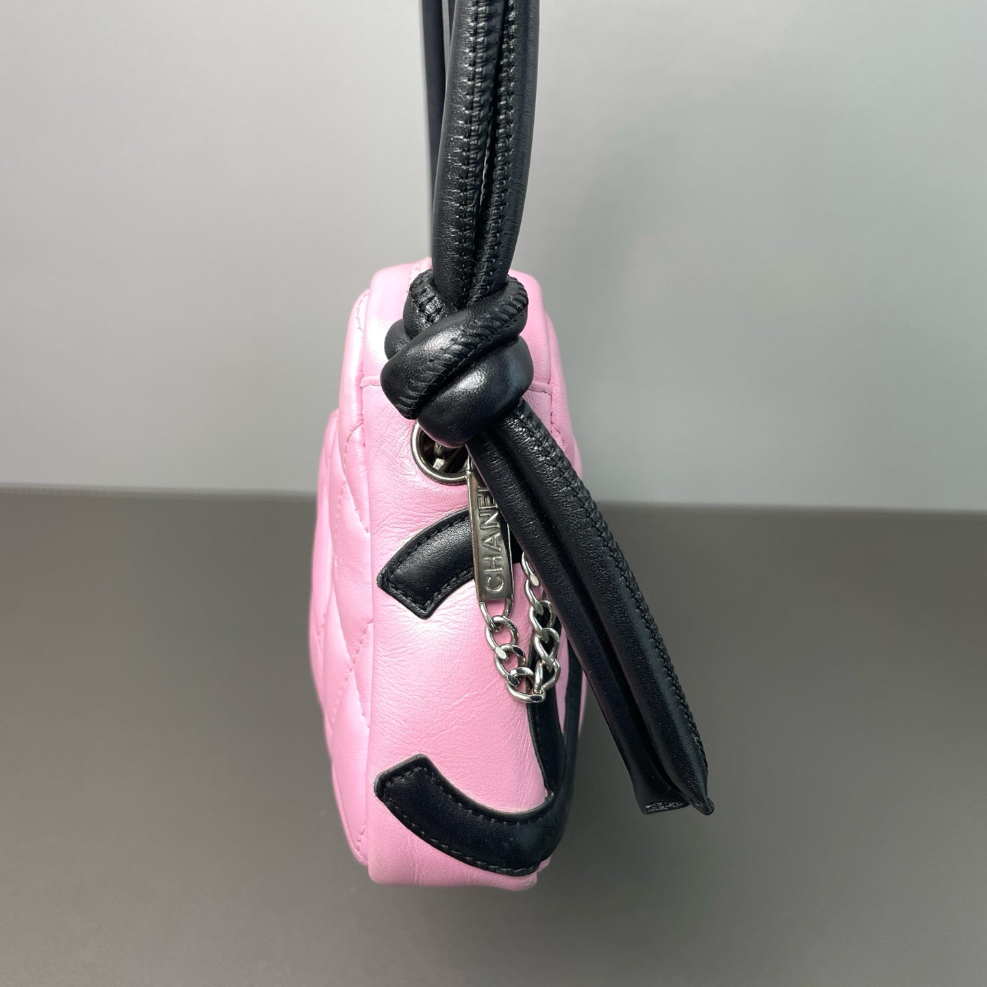 Chanel - Cambon Underarm Bag - Leather - Pink - (small)