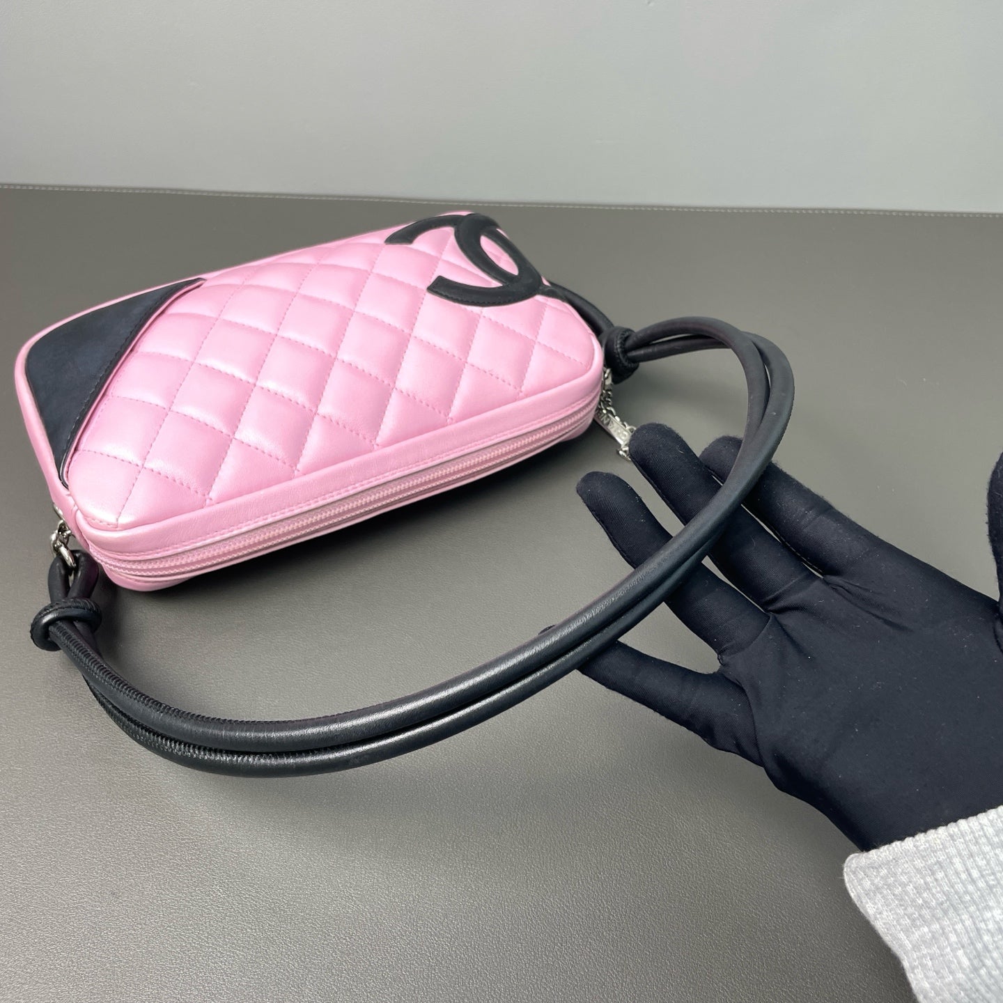 Chanel - Cambon Underarm Bag - Leather - Pink - (small)