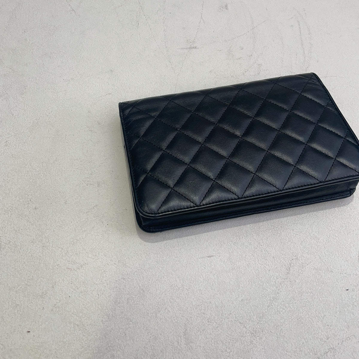 Chanel - Cambon Wallet on Chain - Leather - Black - (small)