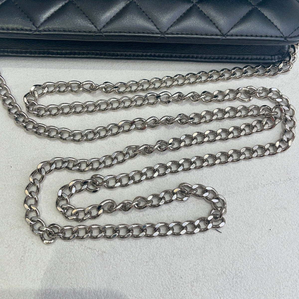 Chanel - Cambon Wallet on Chain - Leather - Black - (small)