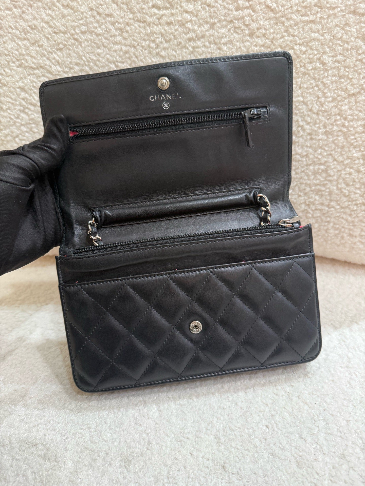 Chanel - Cambon WOC - Lambskin leather - Black - (mini)