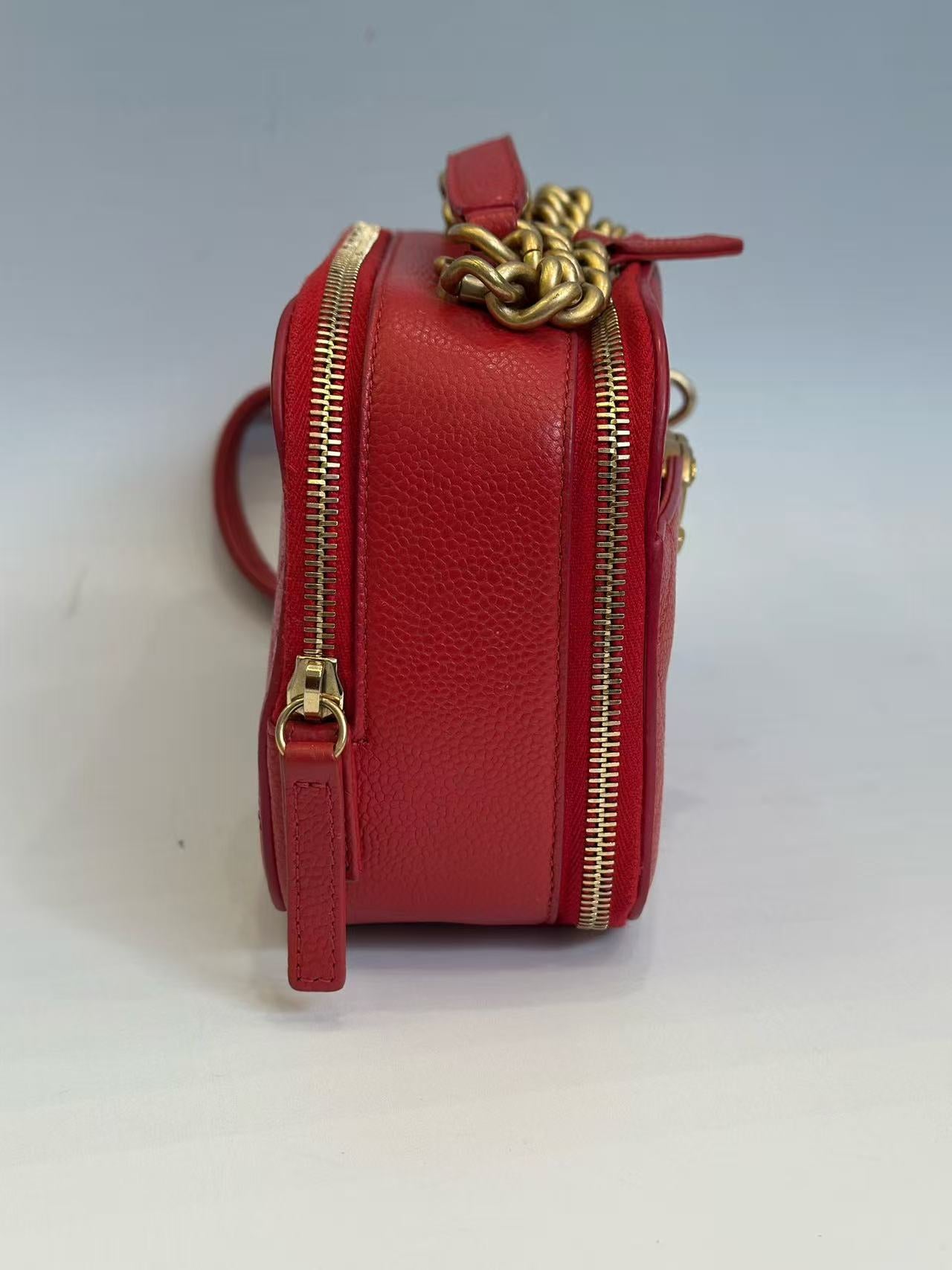 Chanel - Camera bag - Caviar leather - Red - (mini)