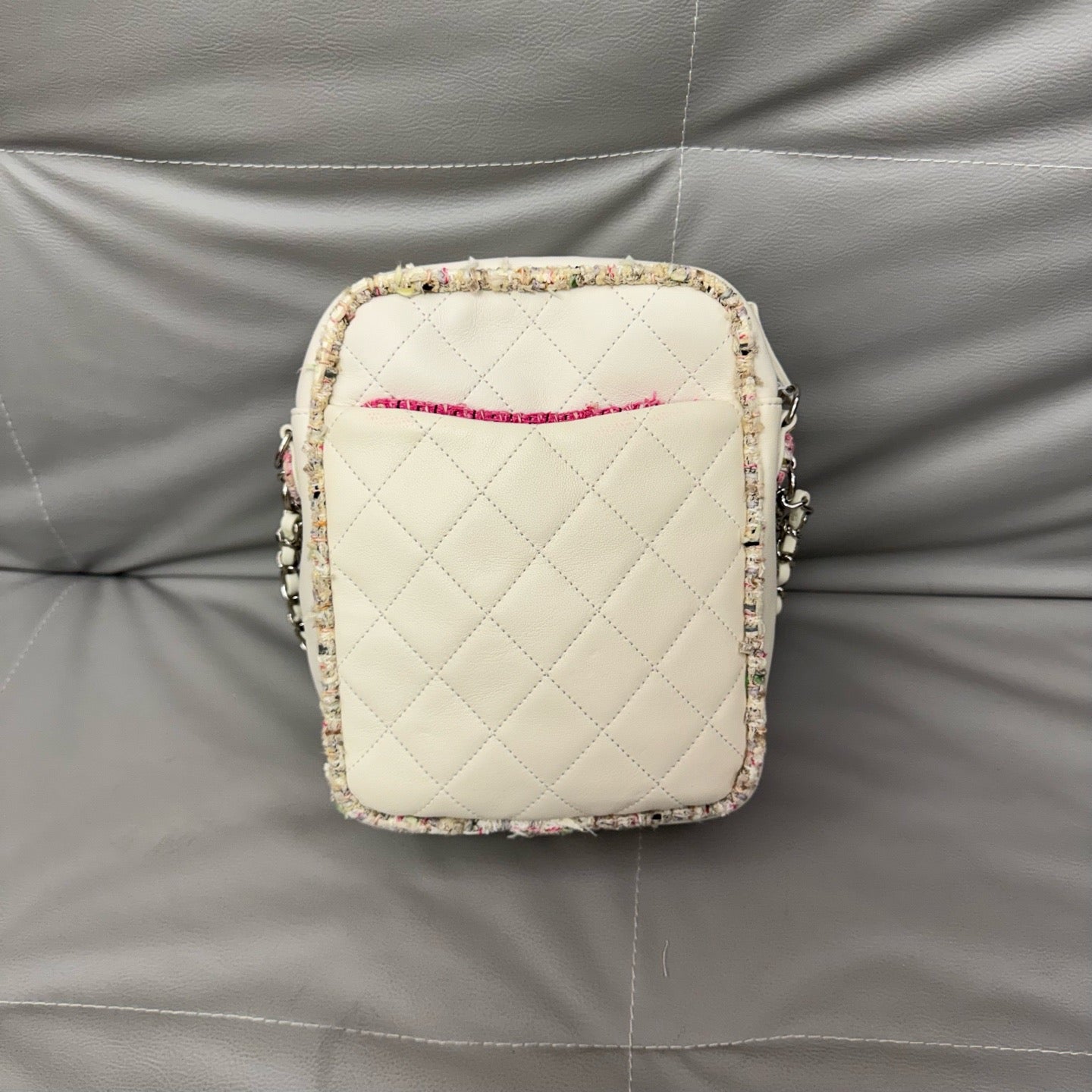 Chanel - Camera Bag - Cloth - White - (mini)