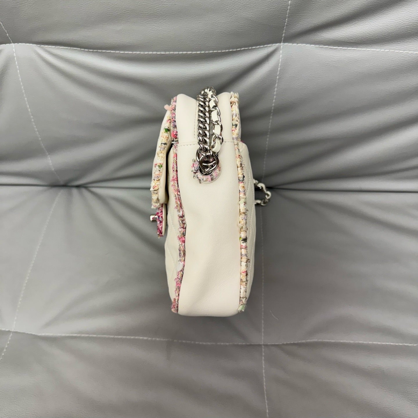 Chanel - Camera Bag - Cloth - White - (mini)