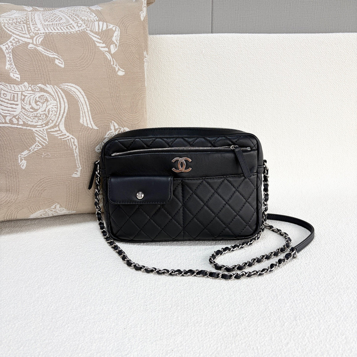 Chanel - Camera Bag - Leather - Black - (mini)