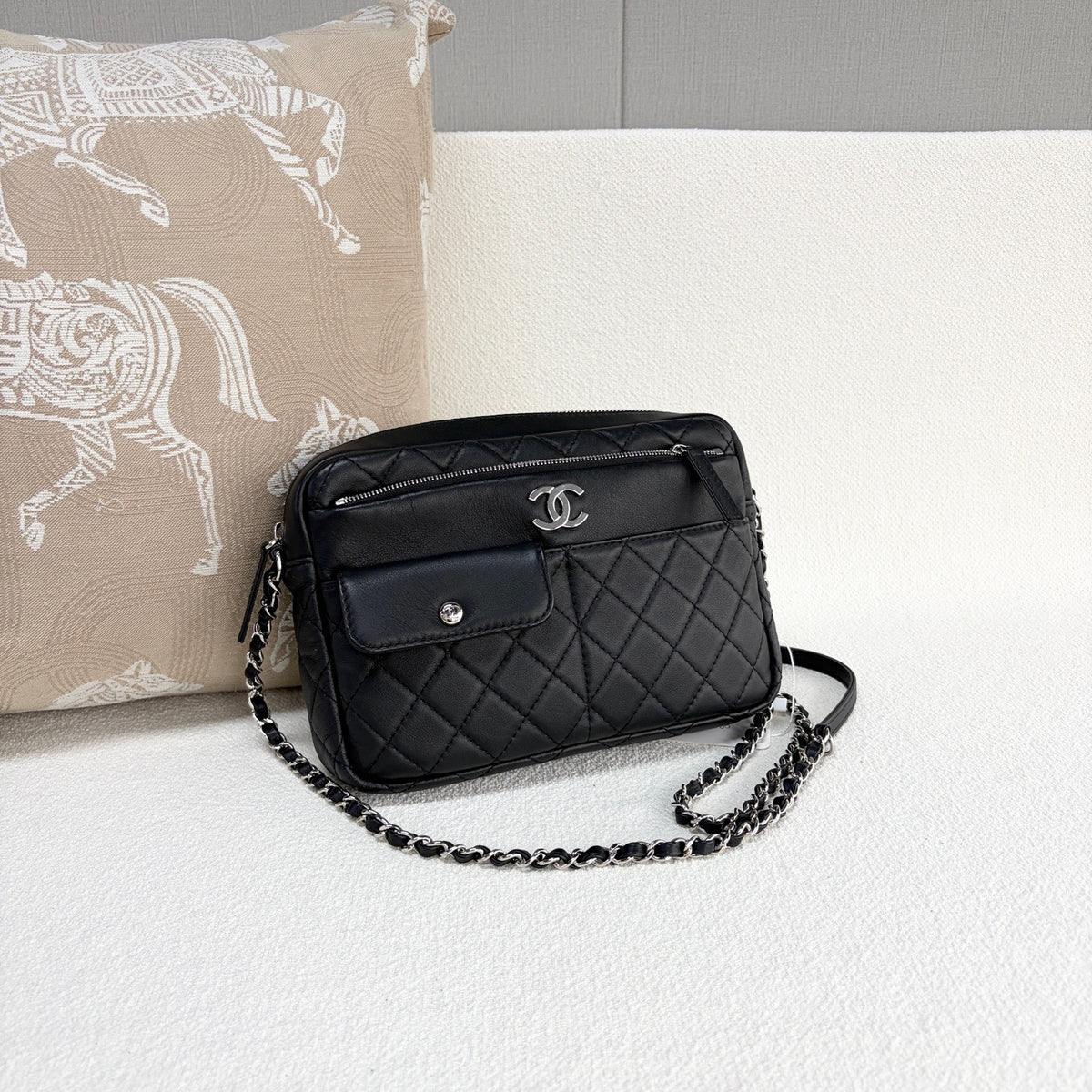 Chanel - Camera Bag - Leather - Black - (mini)