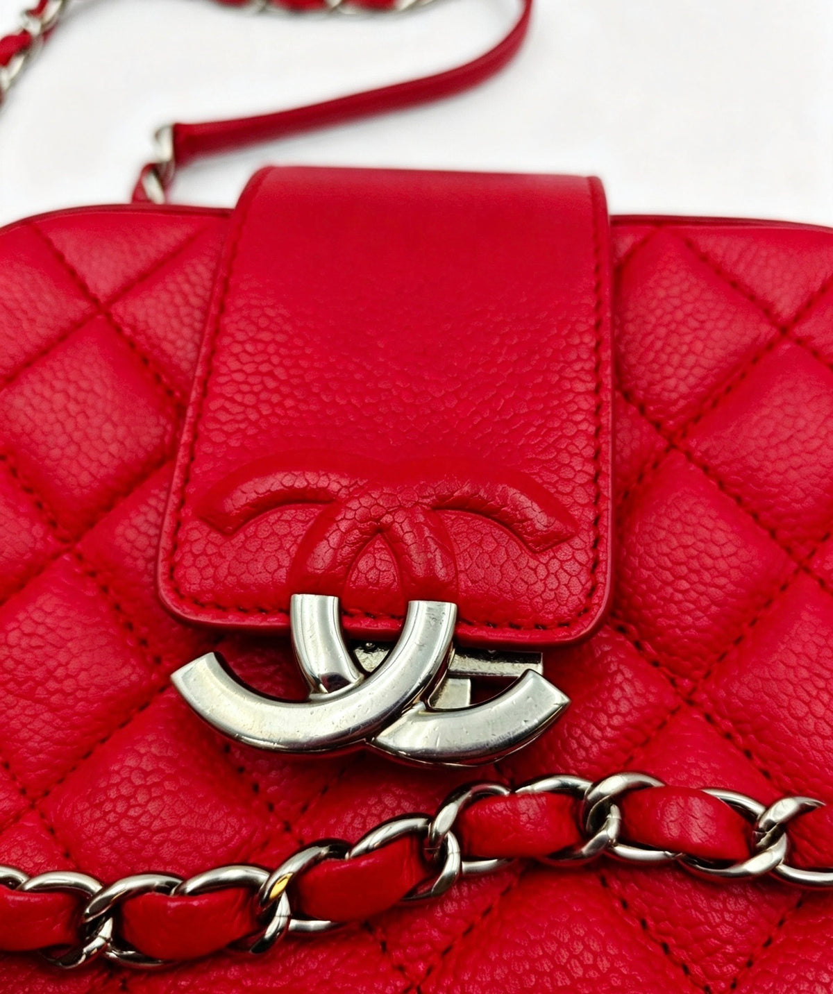 Chanel - Camera Bag - Leather - Red - (mini)