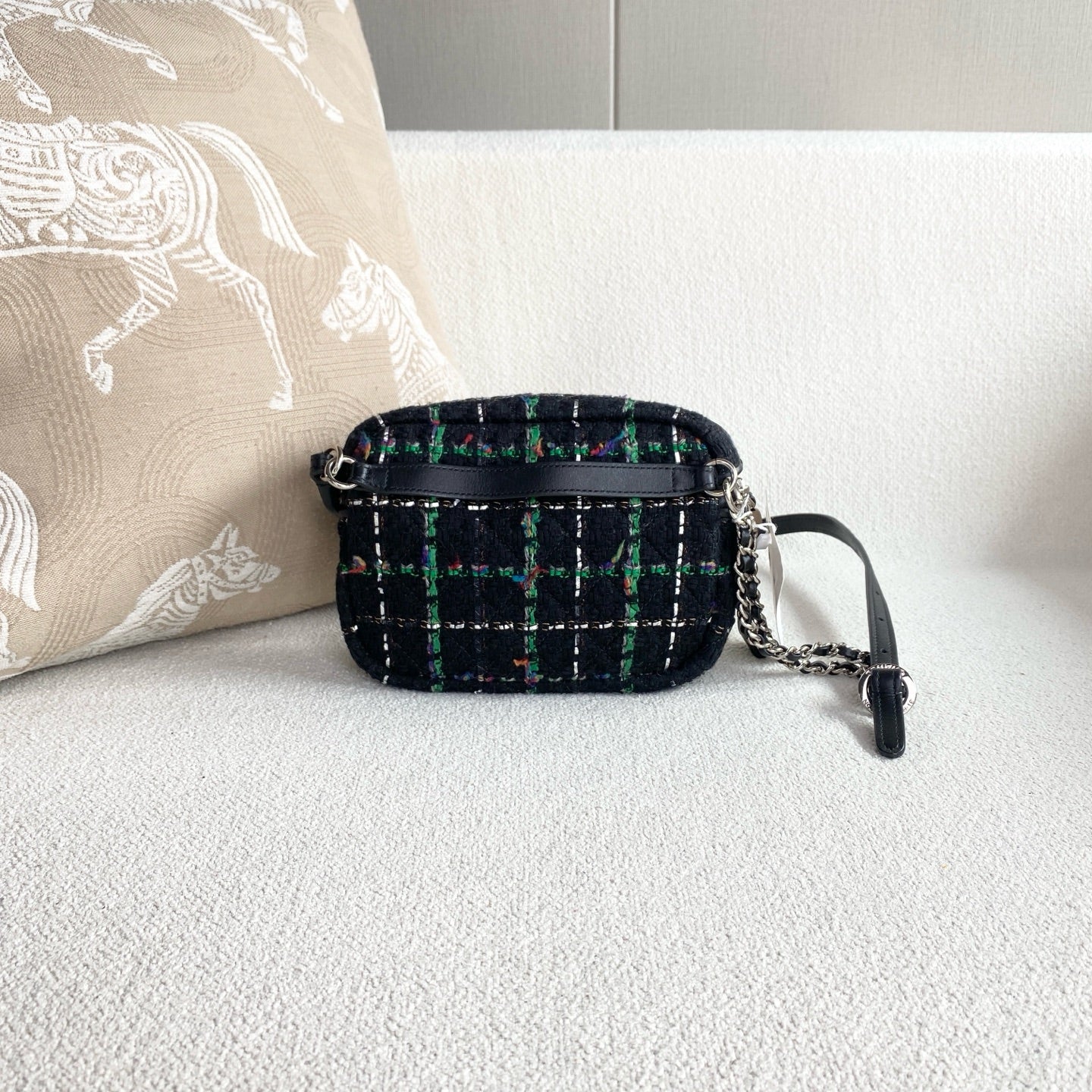 Chanel - Camera Bag - Tweed - Black - (mini)