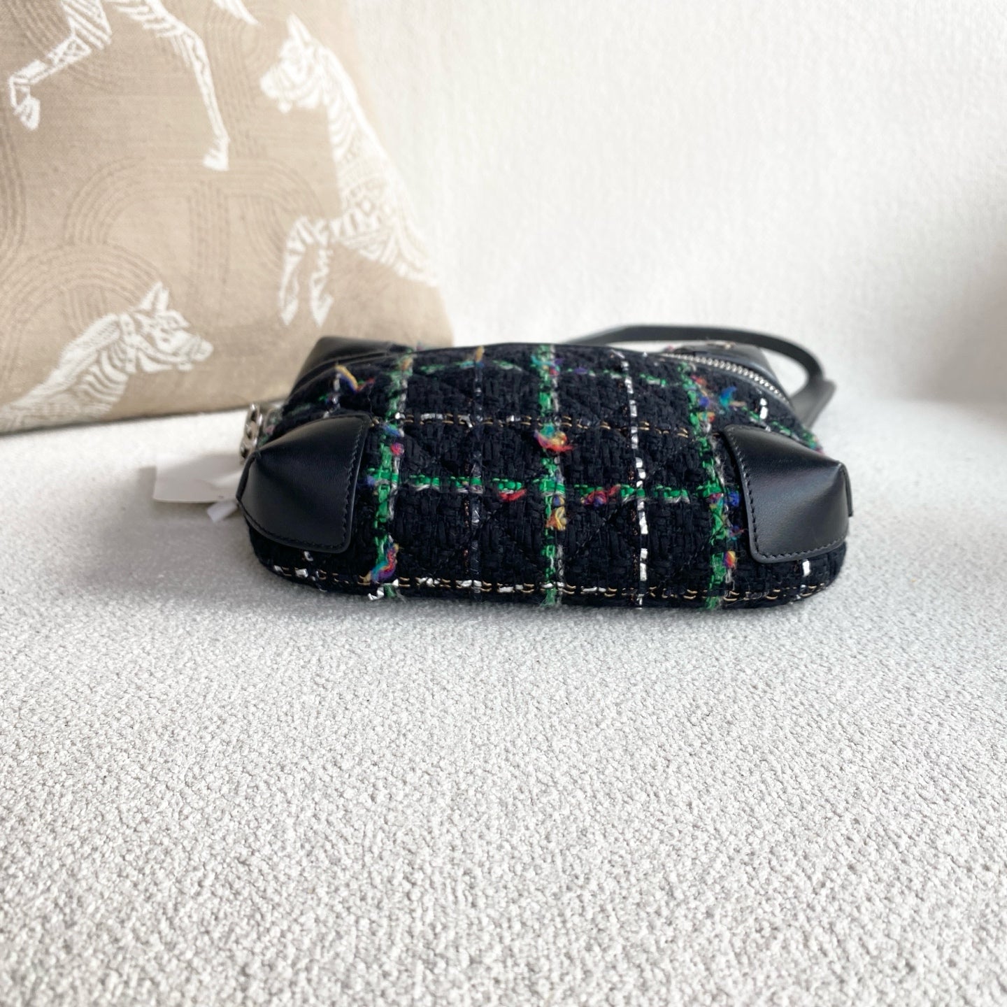 Chanel - Camera Bag - Tweed - Black - (mini)
