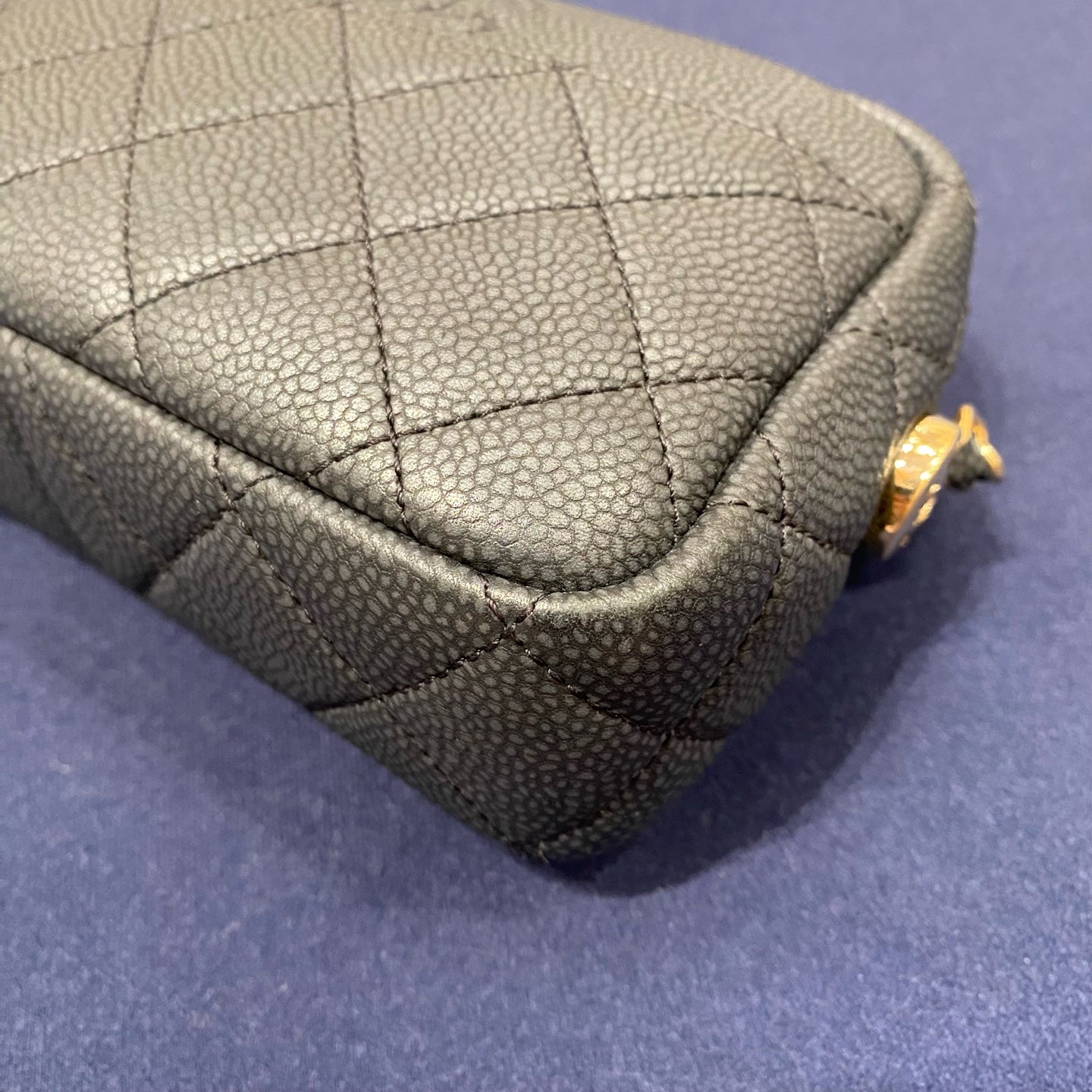 Chanel - Camera Bag with Tassel - Caviar leather - Black with Gold-Tone Hardware - (Mini)