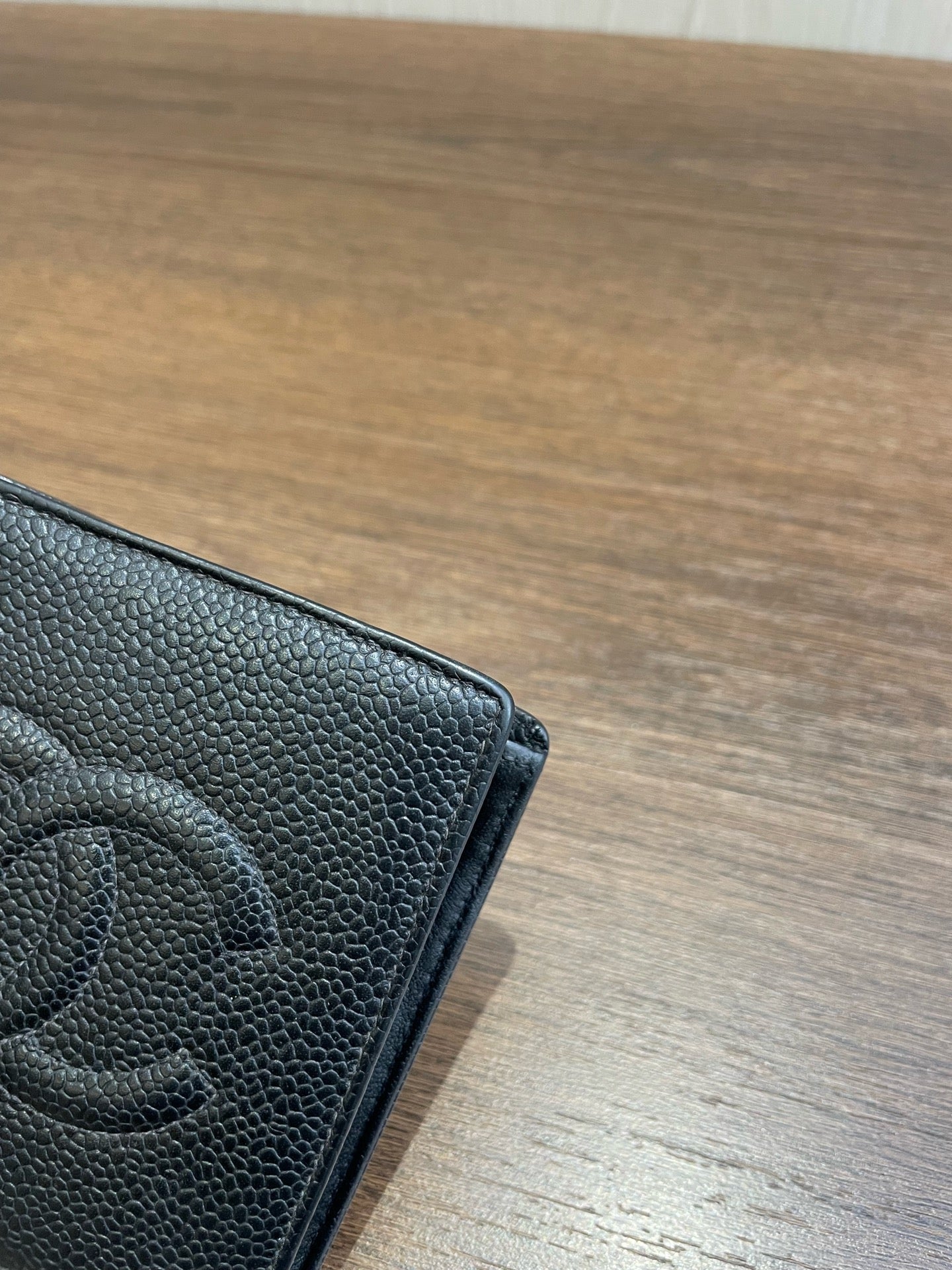 Chanel - CC Bifold Wallet - Leather - Black - (mini)