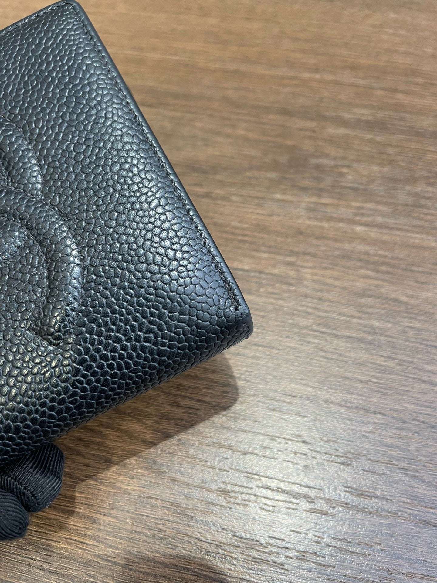 Chanel - CC Bifold Wallet - Leather - Black - (mini)