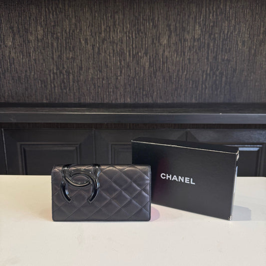 Chanel - CC Camelia - Leather - Black - (Other)