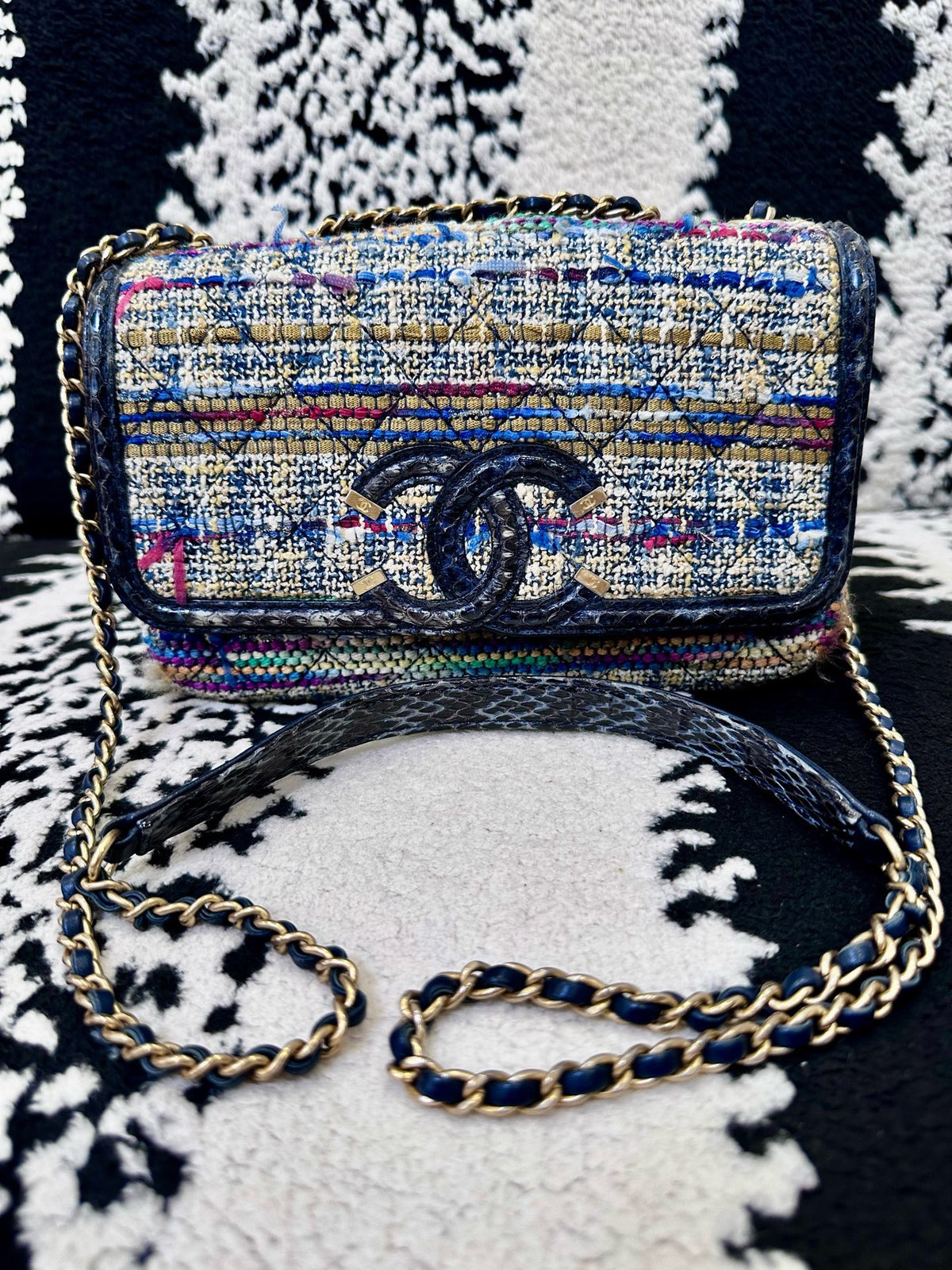 Chanel - CC Filigree Small - Cloth - Multicolour - (small)
