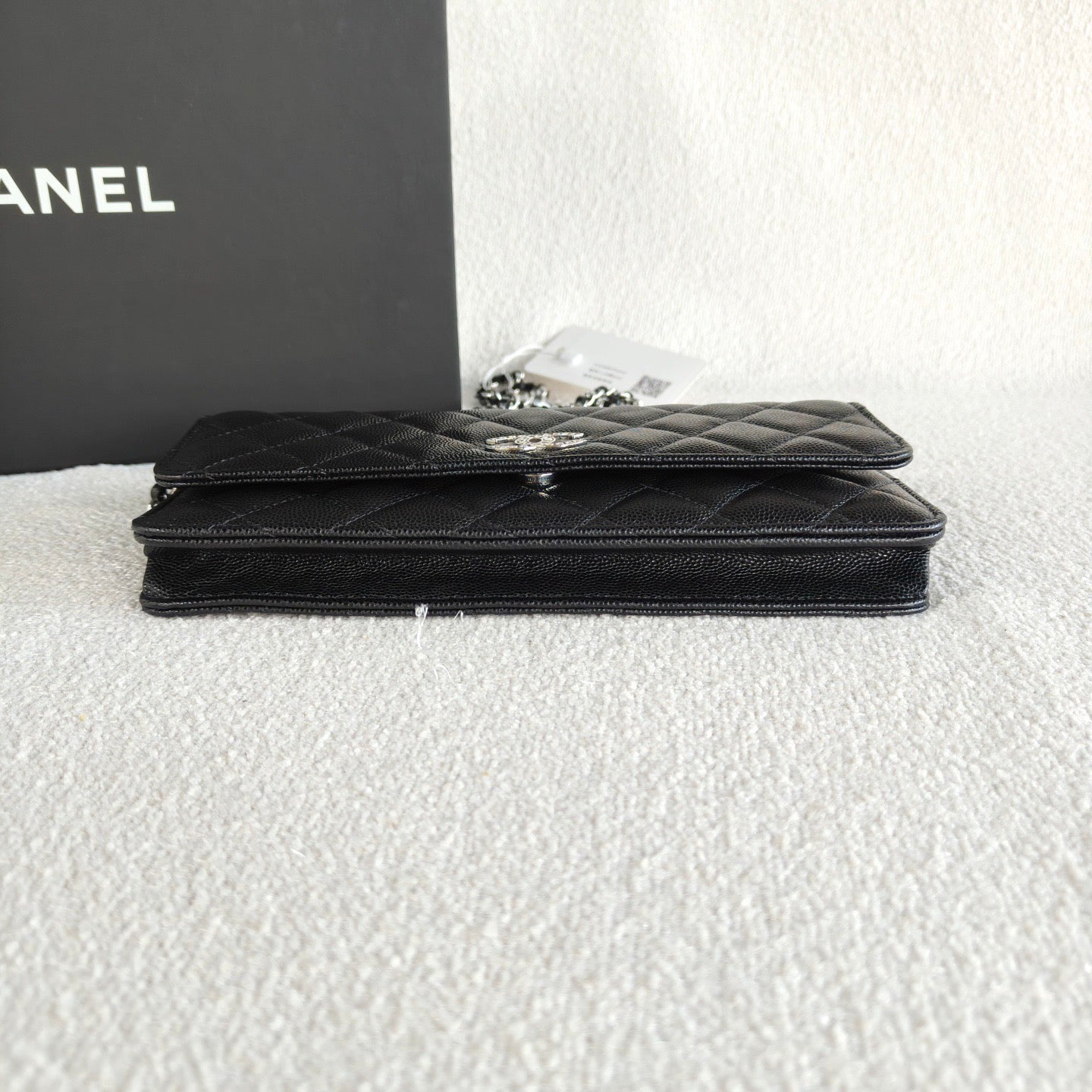 Chanel - CC6306 Baguette Chain Wallet on Chain (WOC) - Caviar leather - Black - (mini)