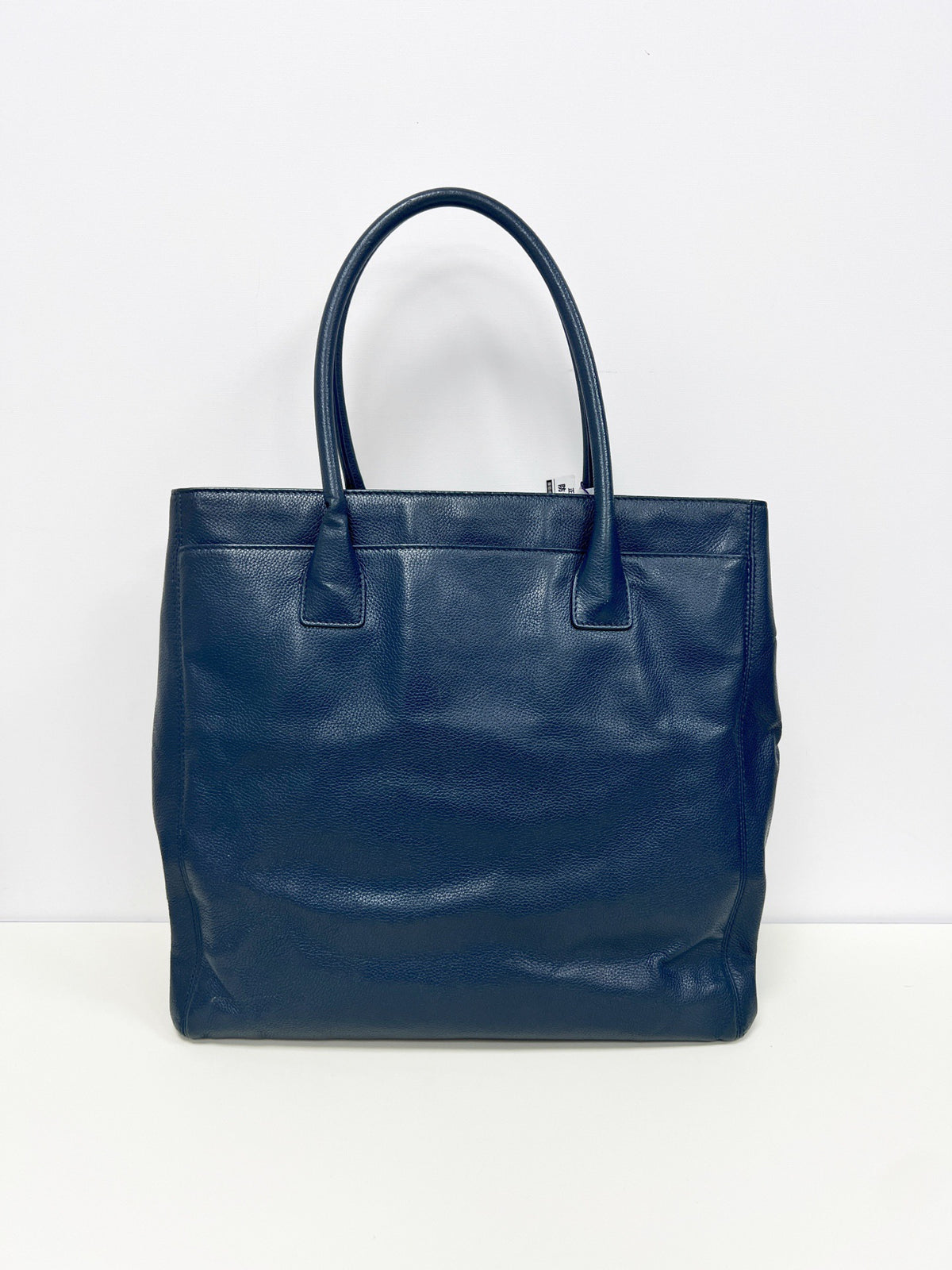 Chanel - Cerf - Leather - Navy - (large)