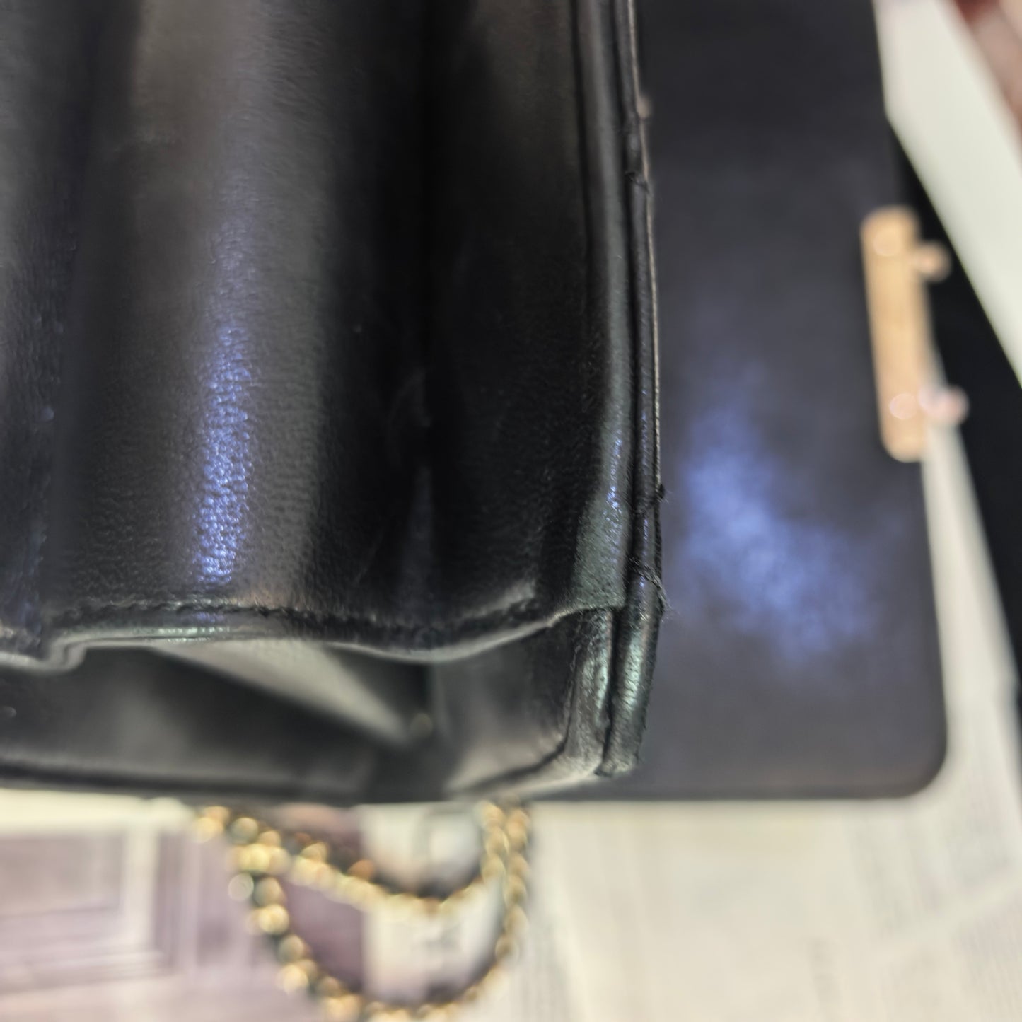 Chanel - CF Accordion - Leather - Black - (mini)