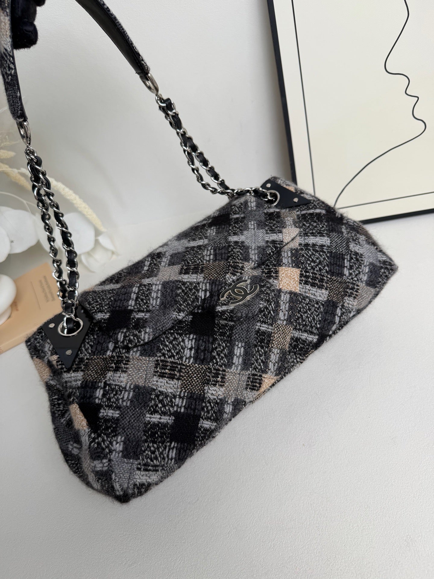 Chanel - CF Baguette - Wool - Grey - (Other)