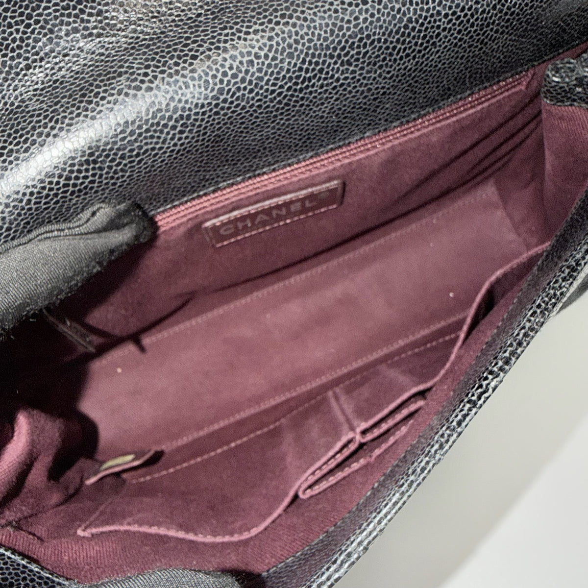 Chanel - CF Envelope Airport Bag - Leather - Black - (mini)