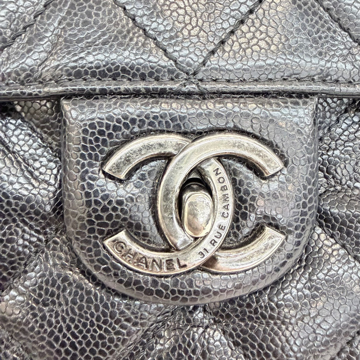 Chanel - CF Envelope Airport Bag - Leather - Black - (mini)