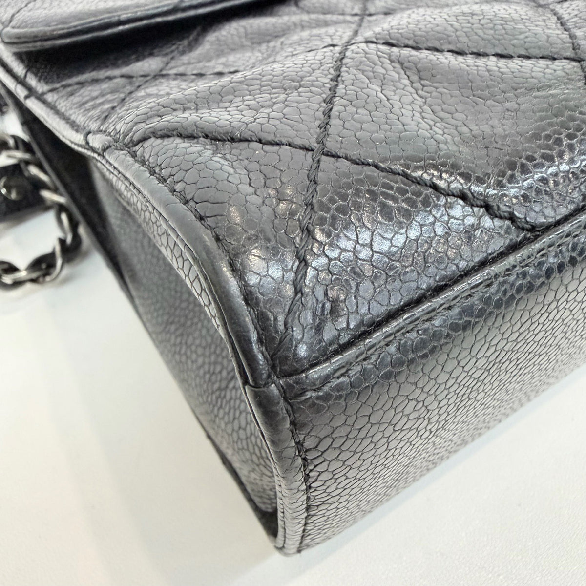 Chanel - CF Envelope Airport Bag - Leather - Black - (mini)
