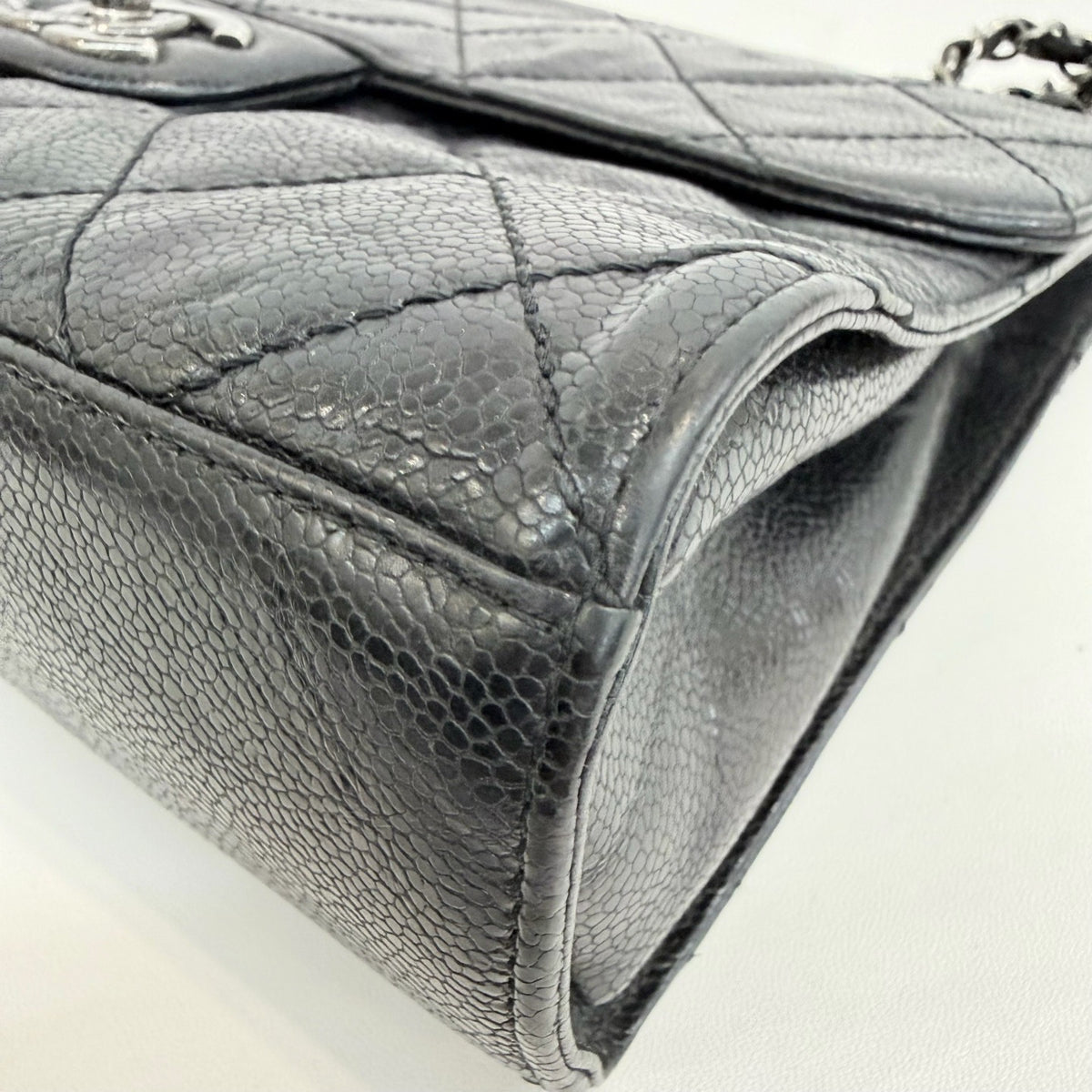 Chanel - CF Envelope Airport Bag - Leather - Black - (mini)