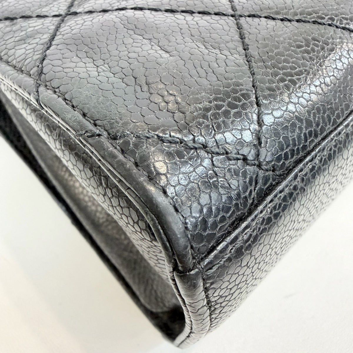 Chanel - CF Envelope Airport Bag - Leather - Black - (mini)
