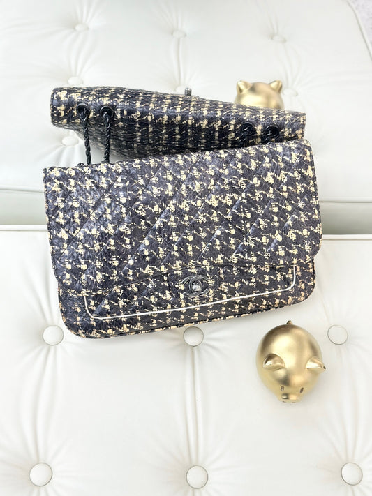 Chanel - CF Flap Bag - Rare leather - Multicolour - (medium)