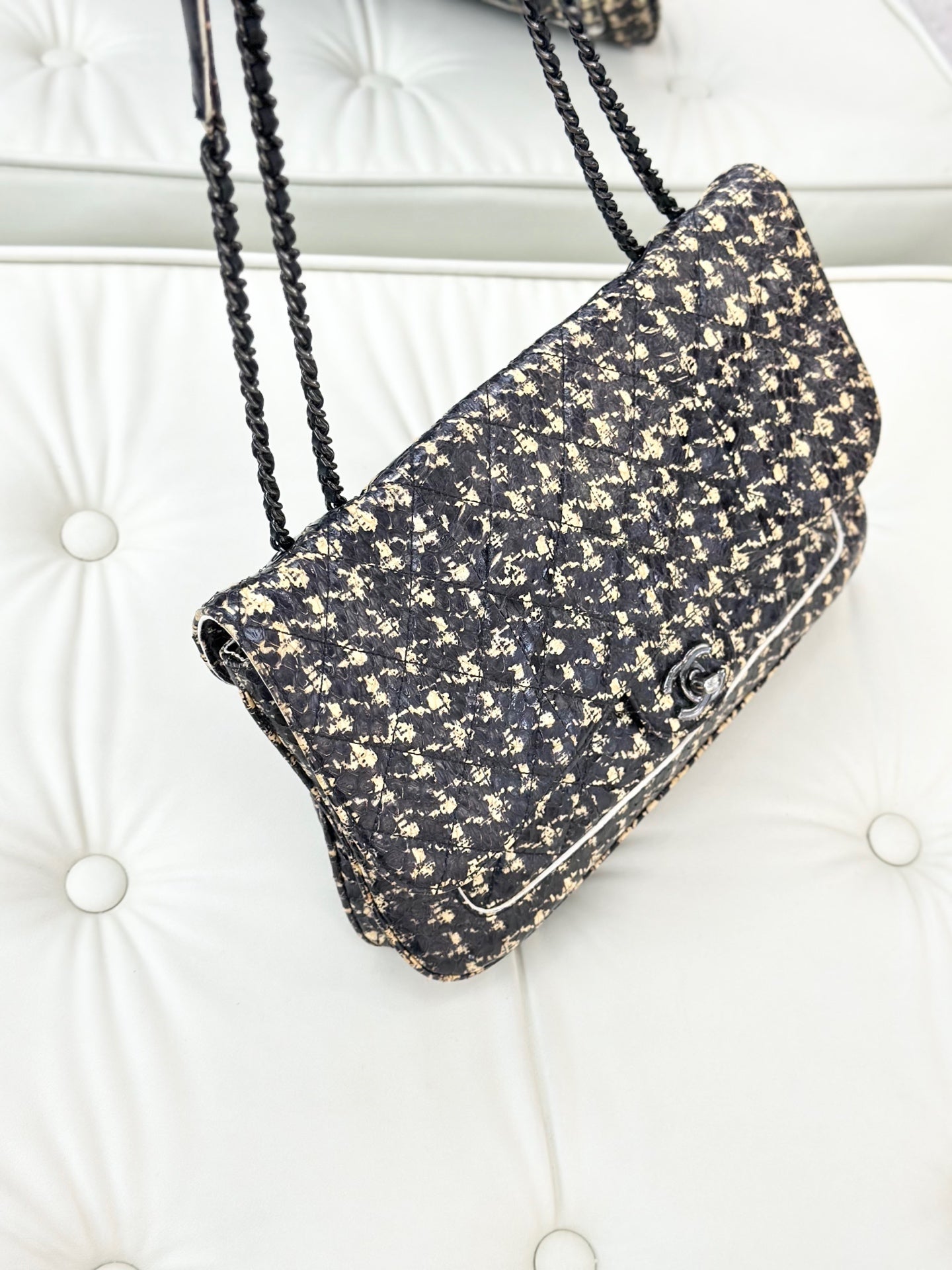 Chanel - CF Flap Bag - Rare leather - Multicolour - (medium)