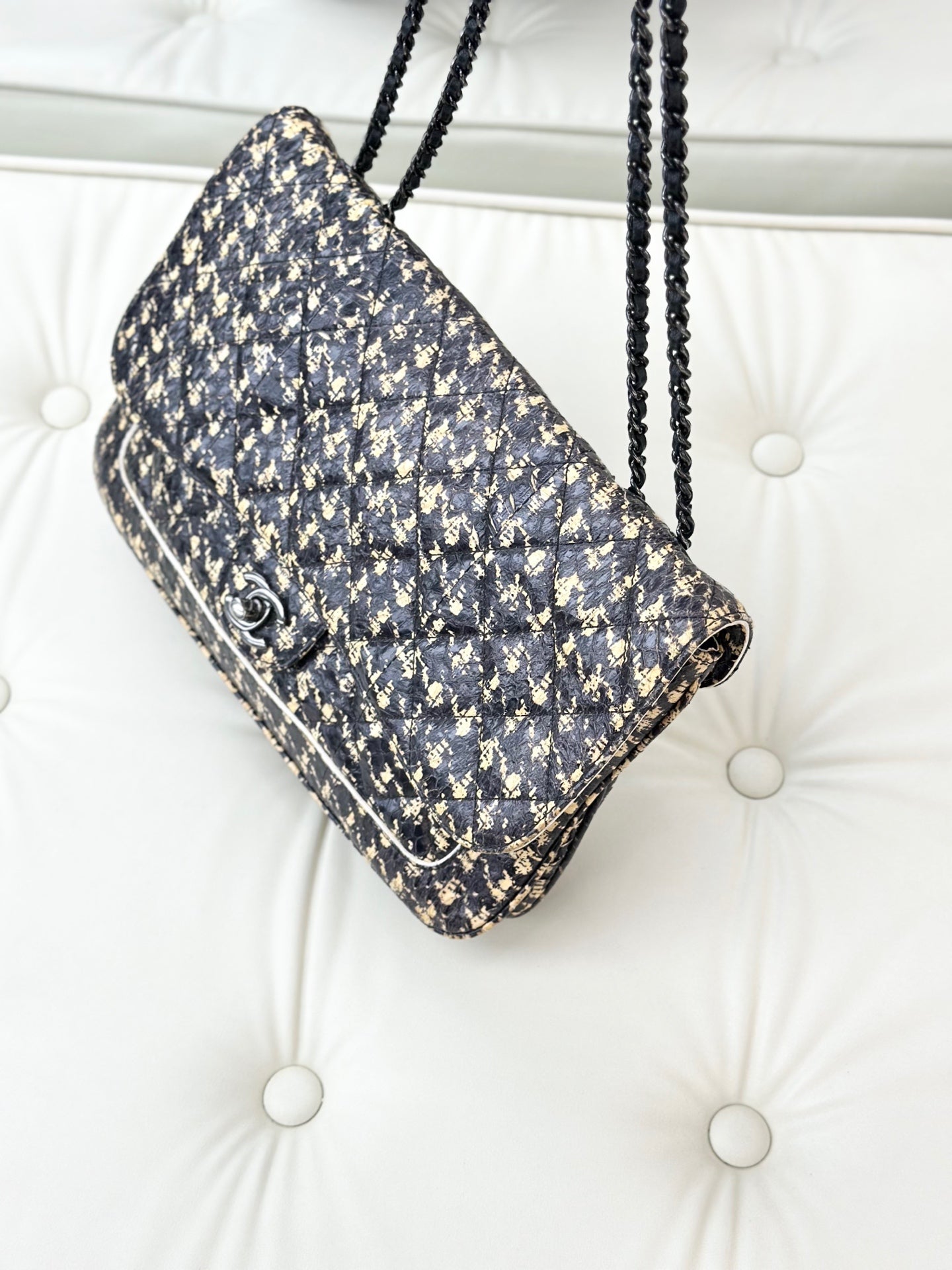 Chanel - CF Flap Bag - Rare leather - Multicolour - (medium)