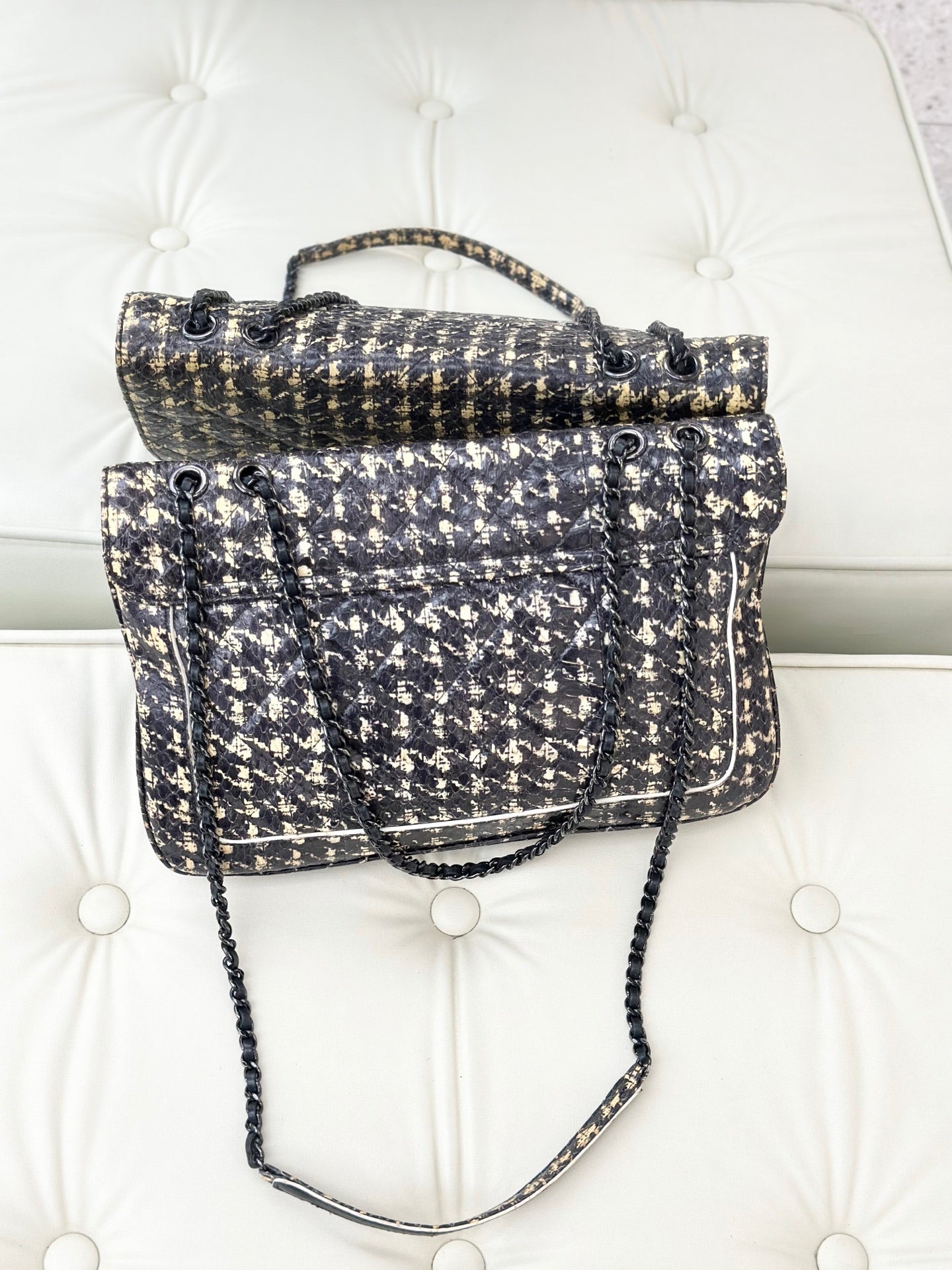 Chanel - CF Flap Bag - Rare leather - Multicolour - (medium)