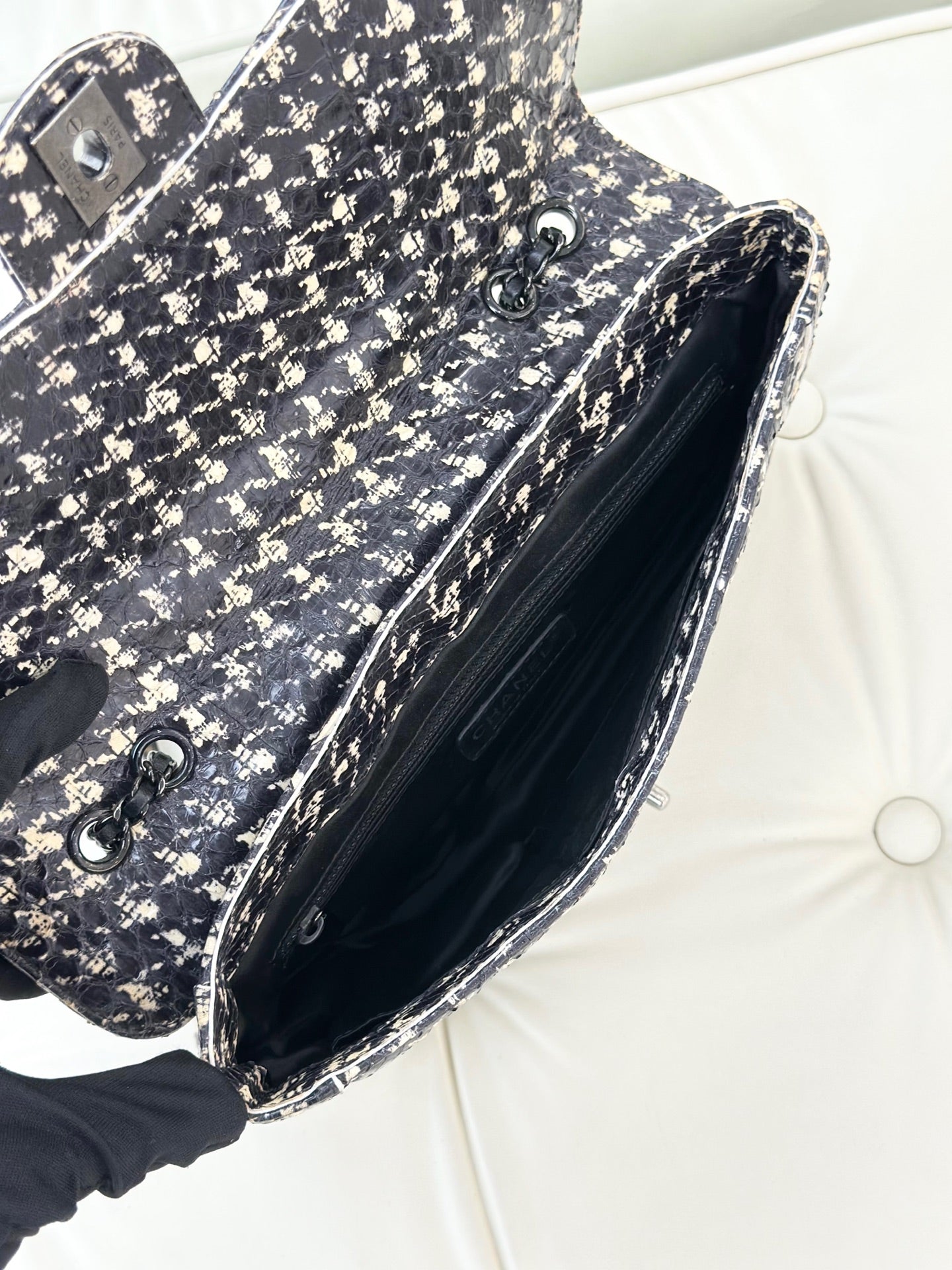 Chanel - CF Flap Bag - Rare leather - Multicolour - (medium)