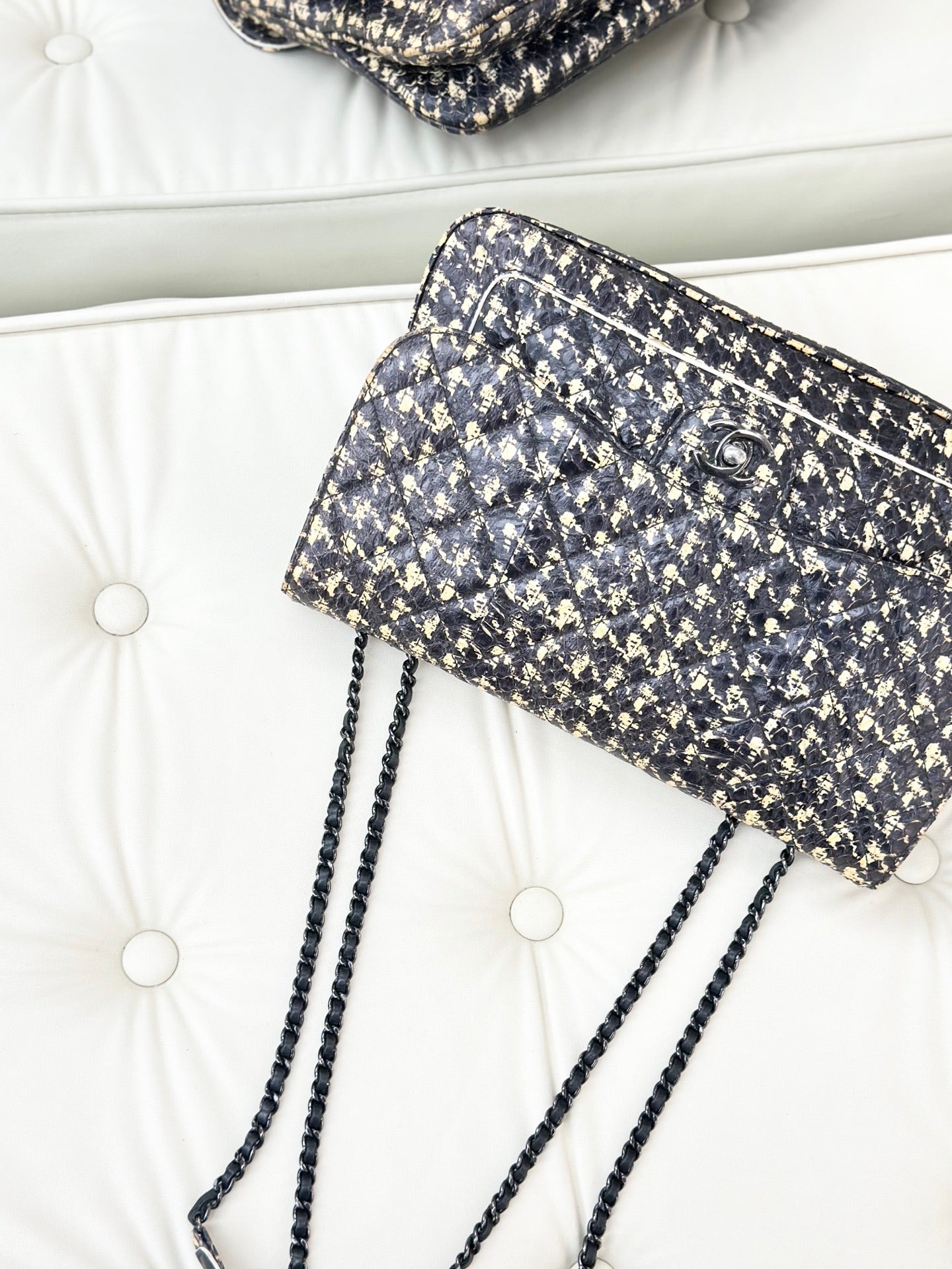 Chanel - CF Flap Bag - Rare leather - Multicolour - (medium)